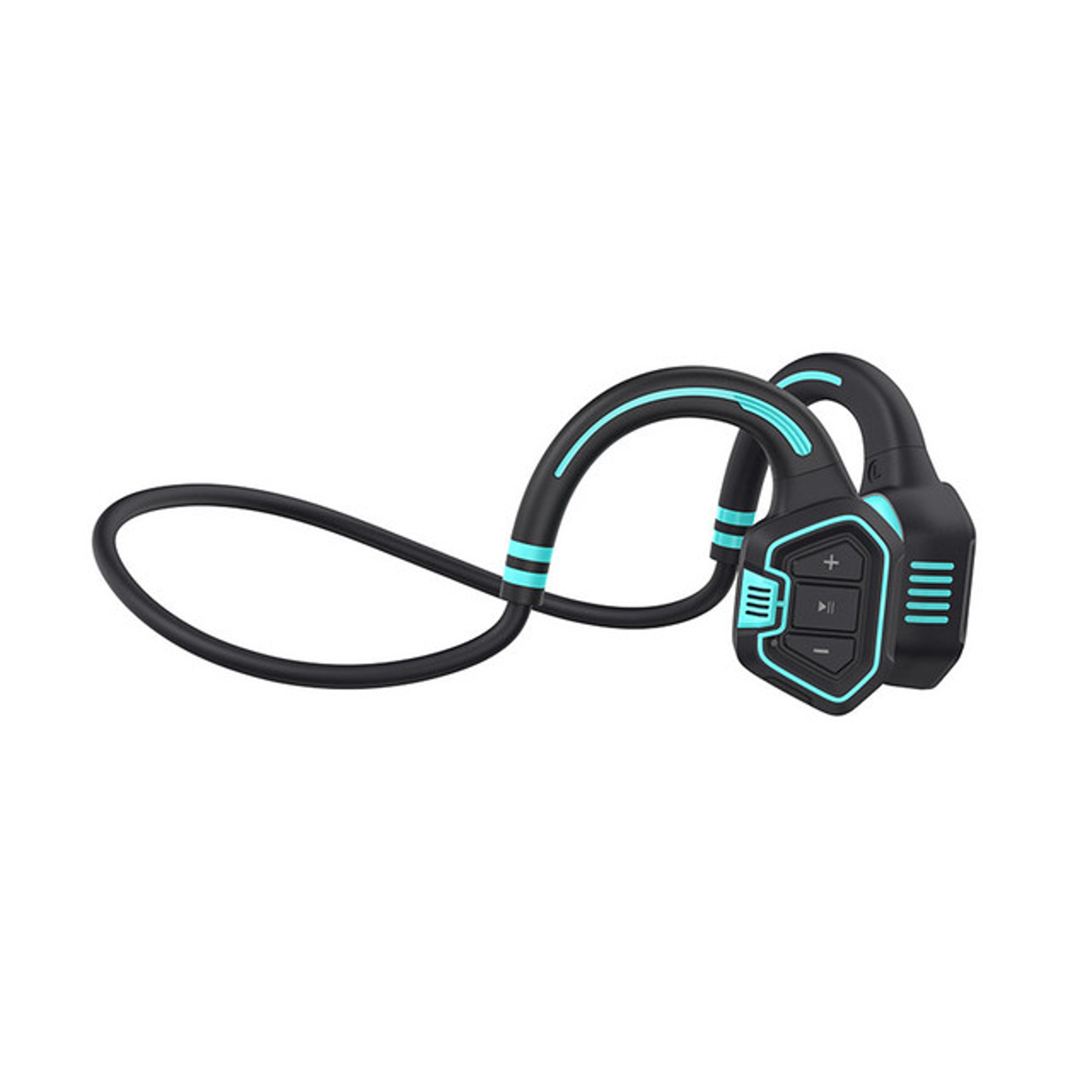 bone conduction headphones with player waterproof wireless sports headset