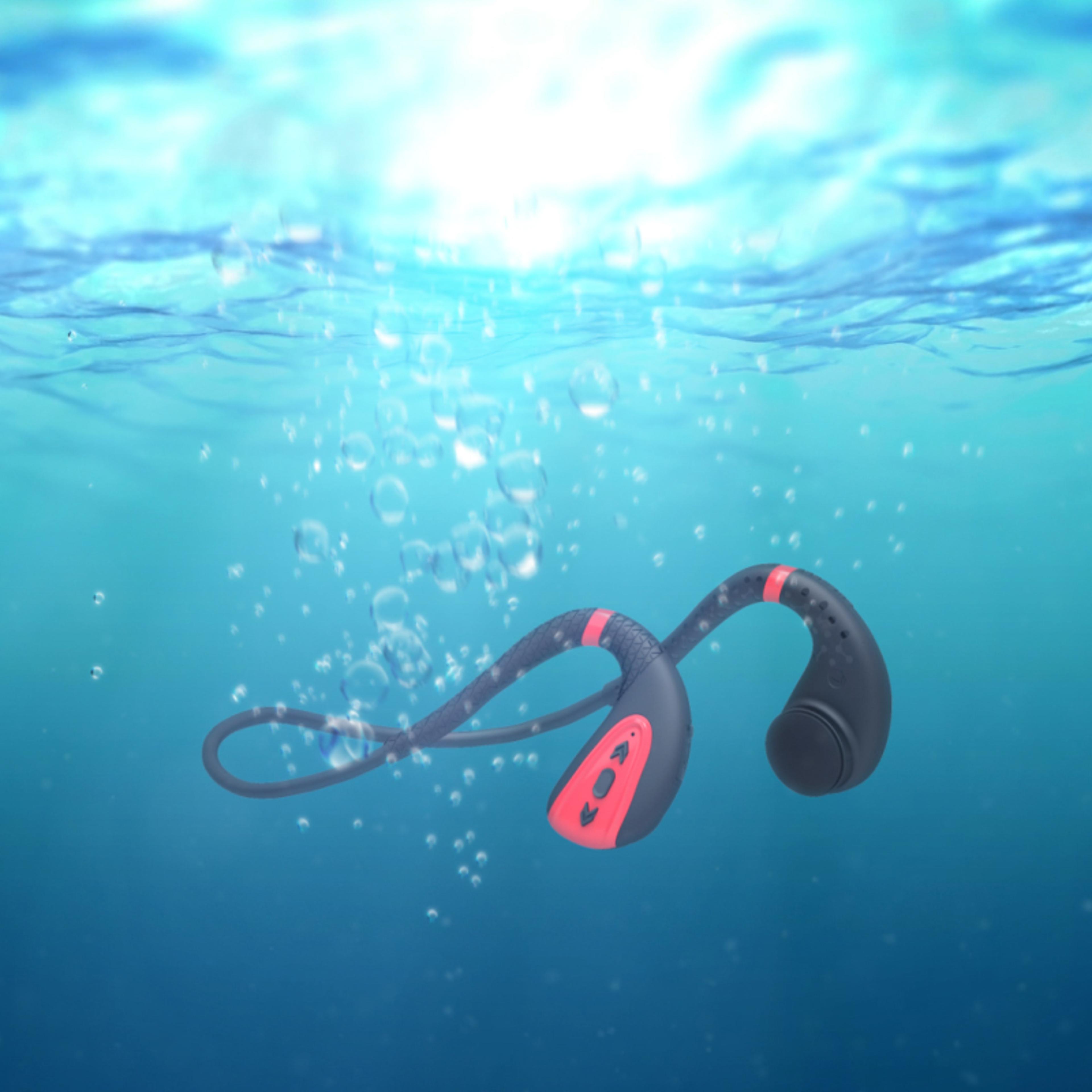 bone conduction headphones with 8gb mp3 player ipx8 waterproof swimming headset