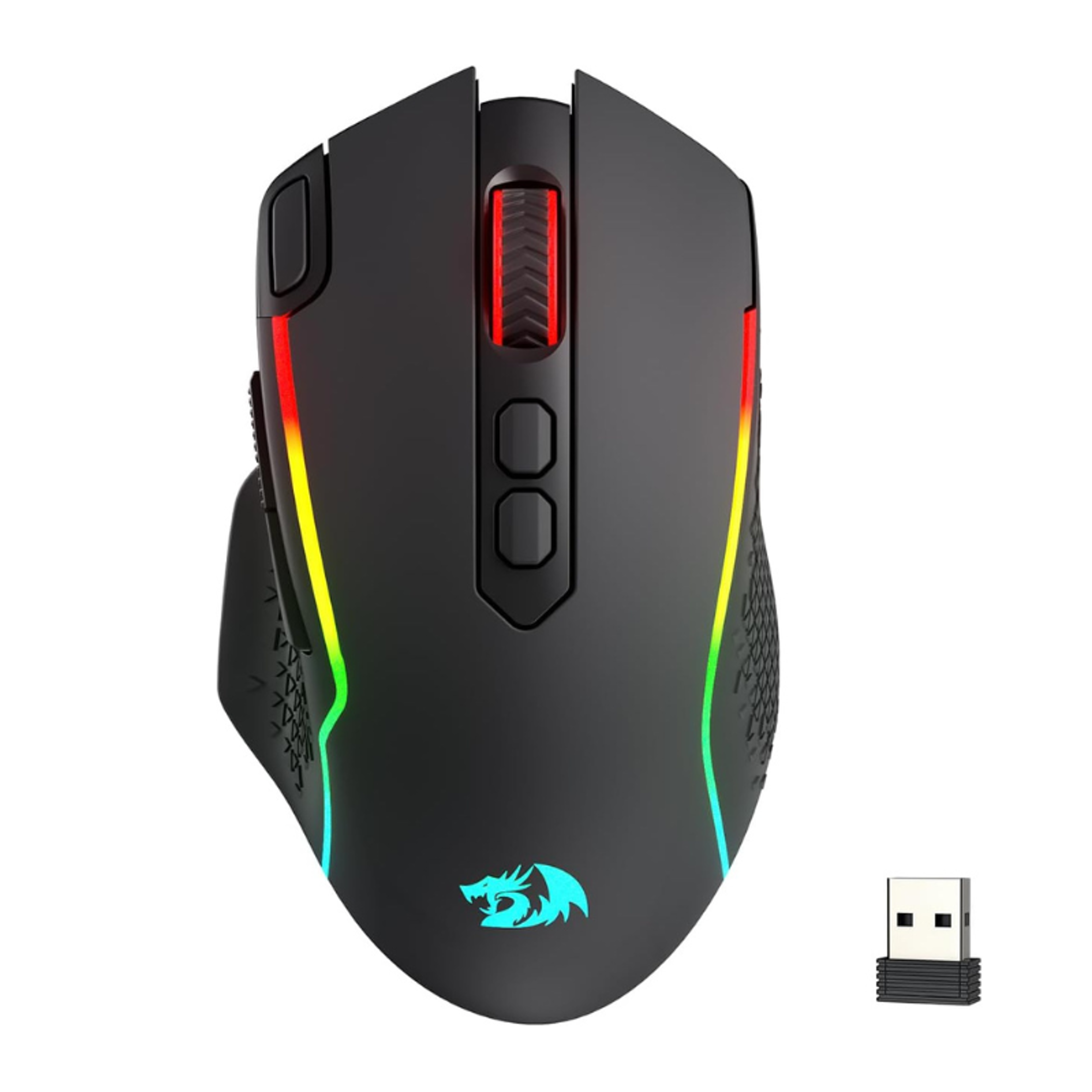 wireless gaming mouse dpi rgb with programmable macro buttons and rapid fire key