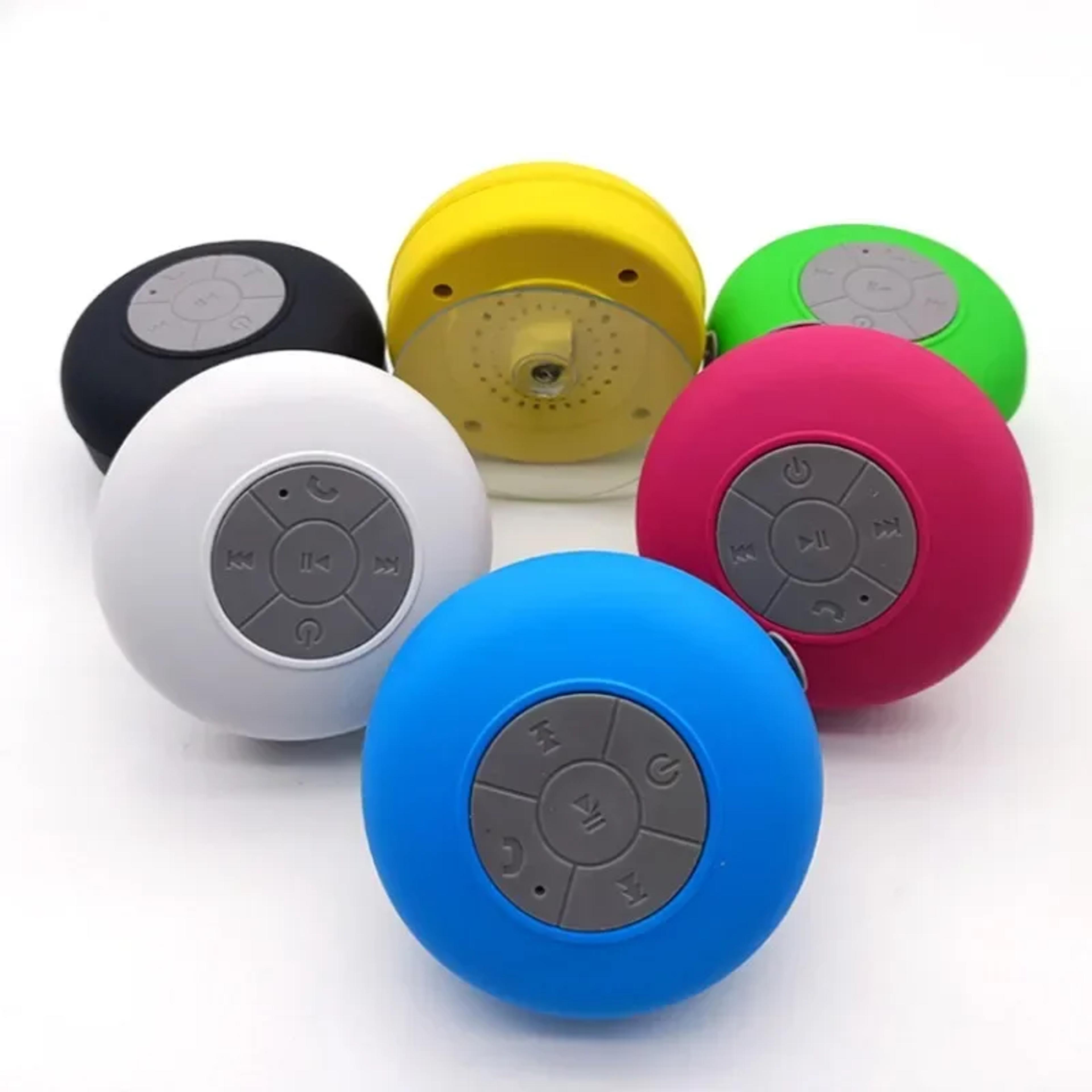 waterproof bluetooth speaker with suction cup mini shower speaker for bathroom pool & beach