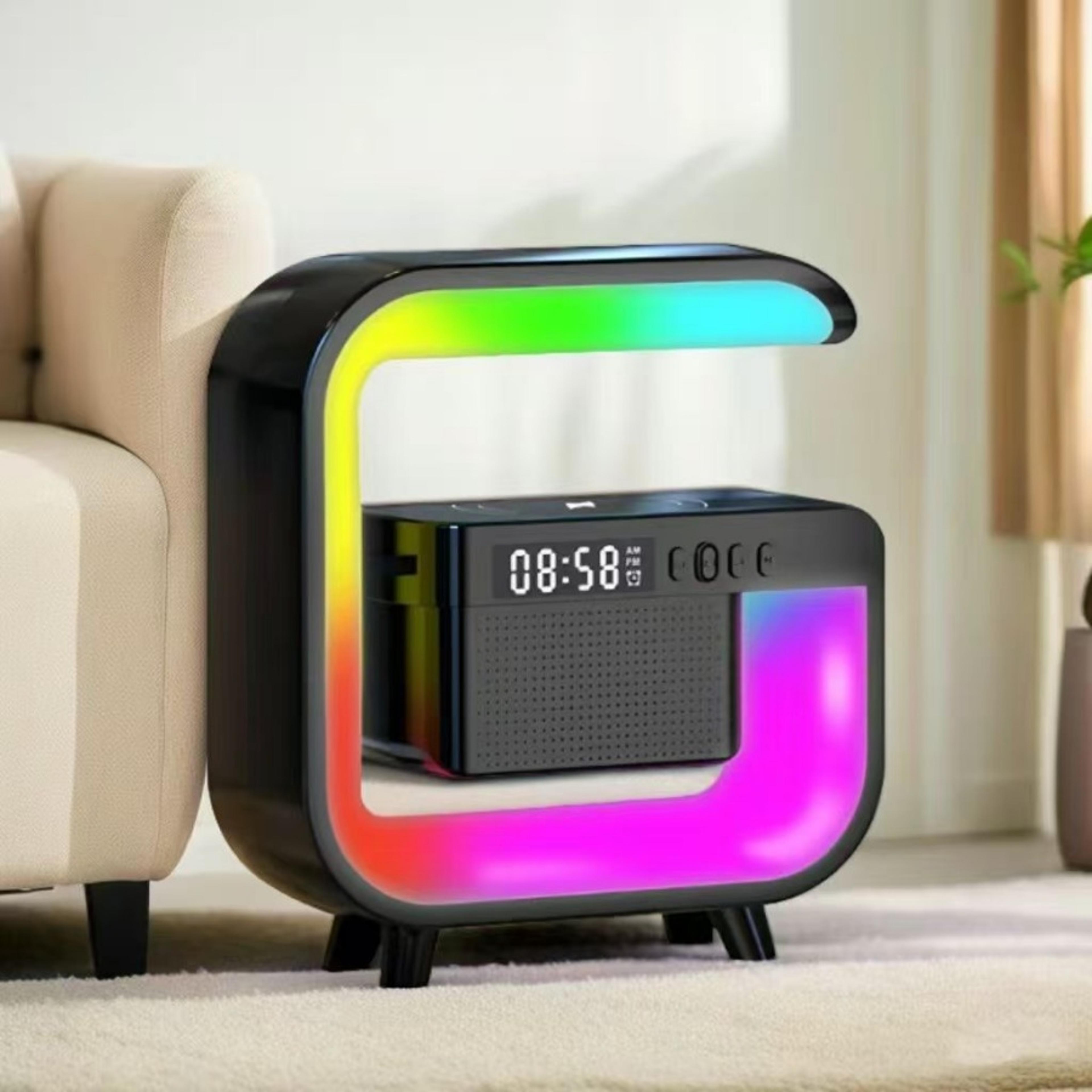 white noise machine bluetooth speaker alarm clock with ambient night light