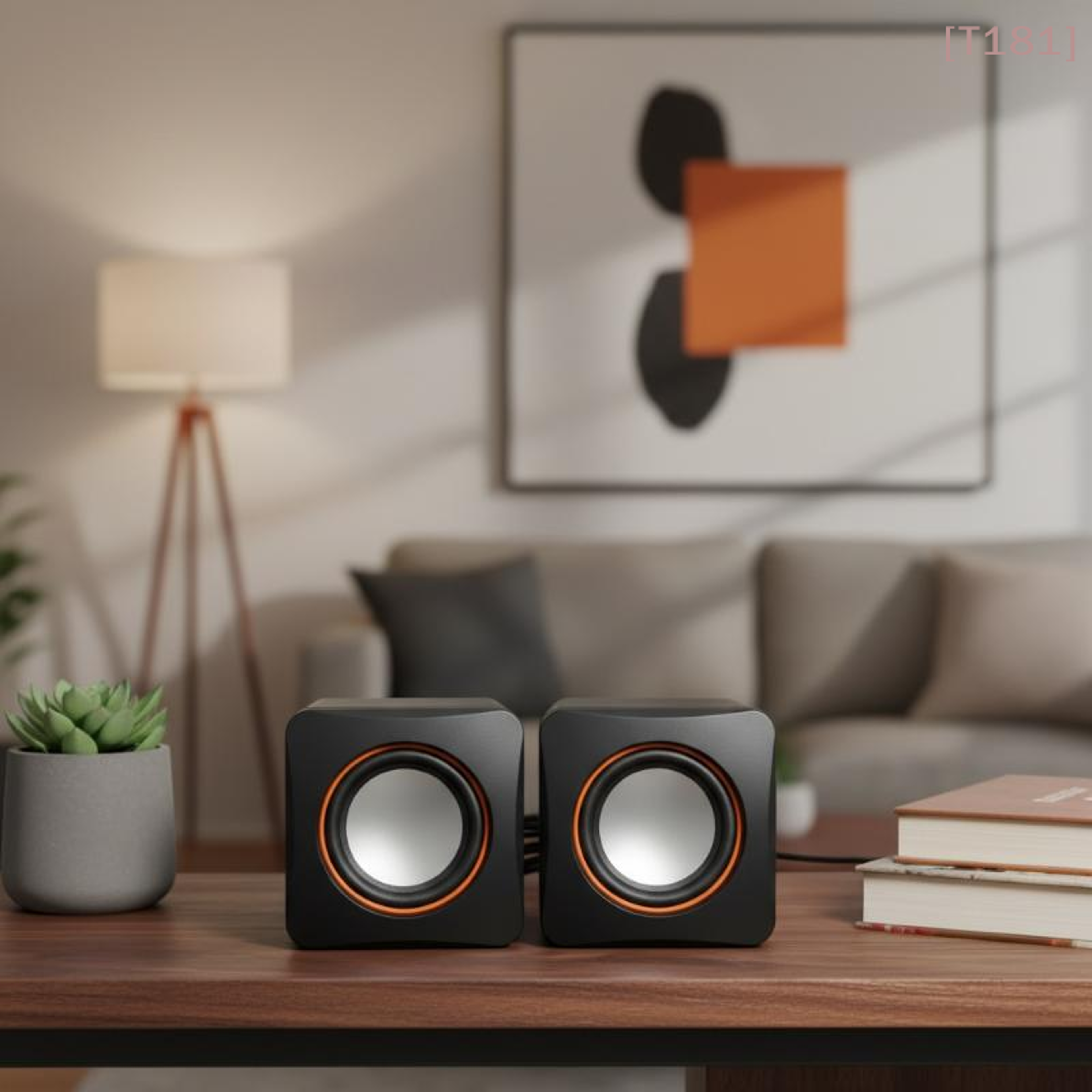 usb computer speakers with stereo sound led lights & built in microphone for pc and laptop