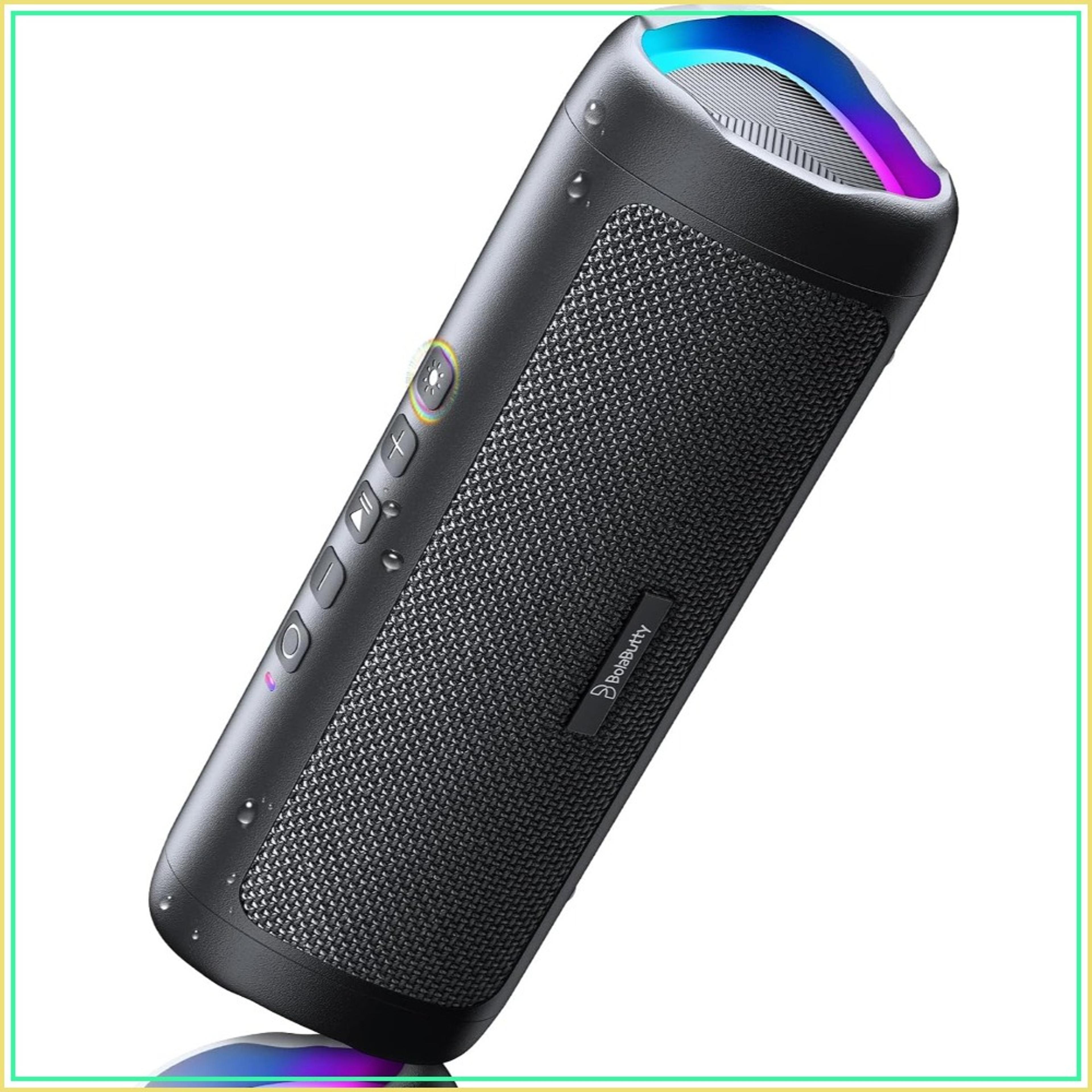 portable bluetooth speaker with waterproof playtime & tws stereo pairing