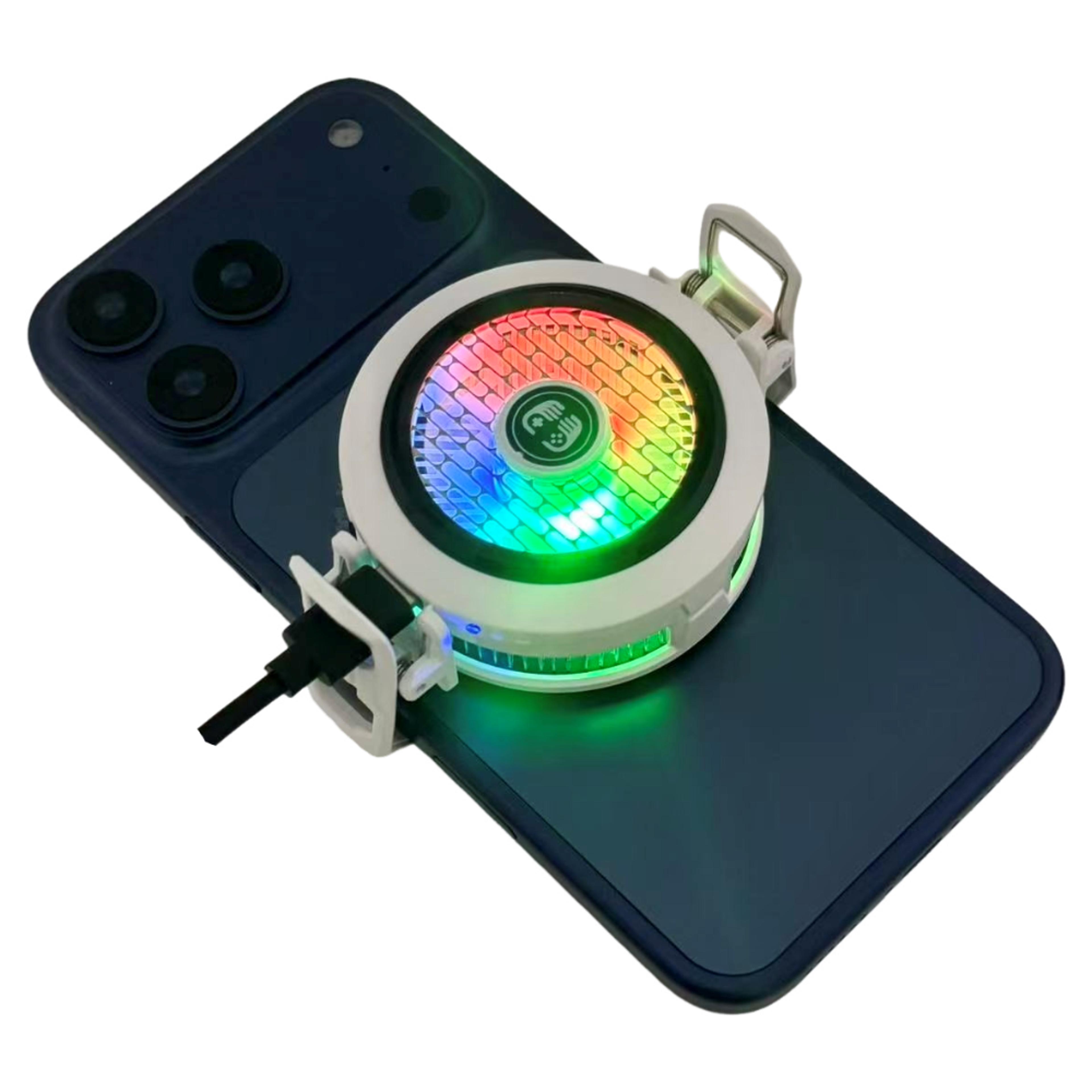 magnetic semiconductor phone cooler with adjustable cooling for mobile gaming