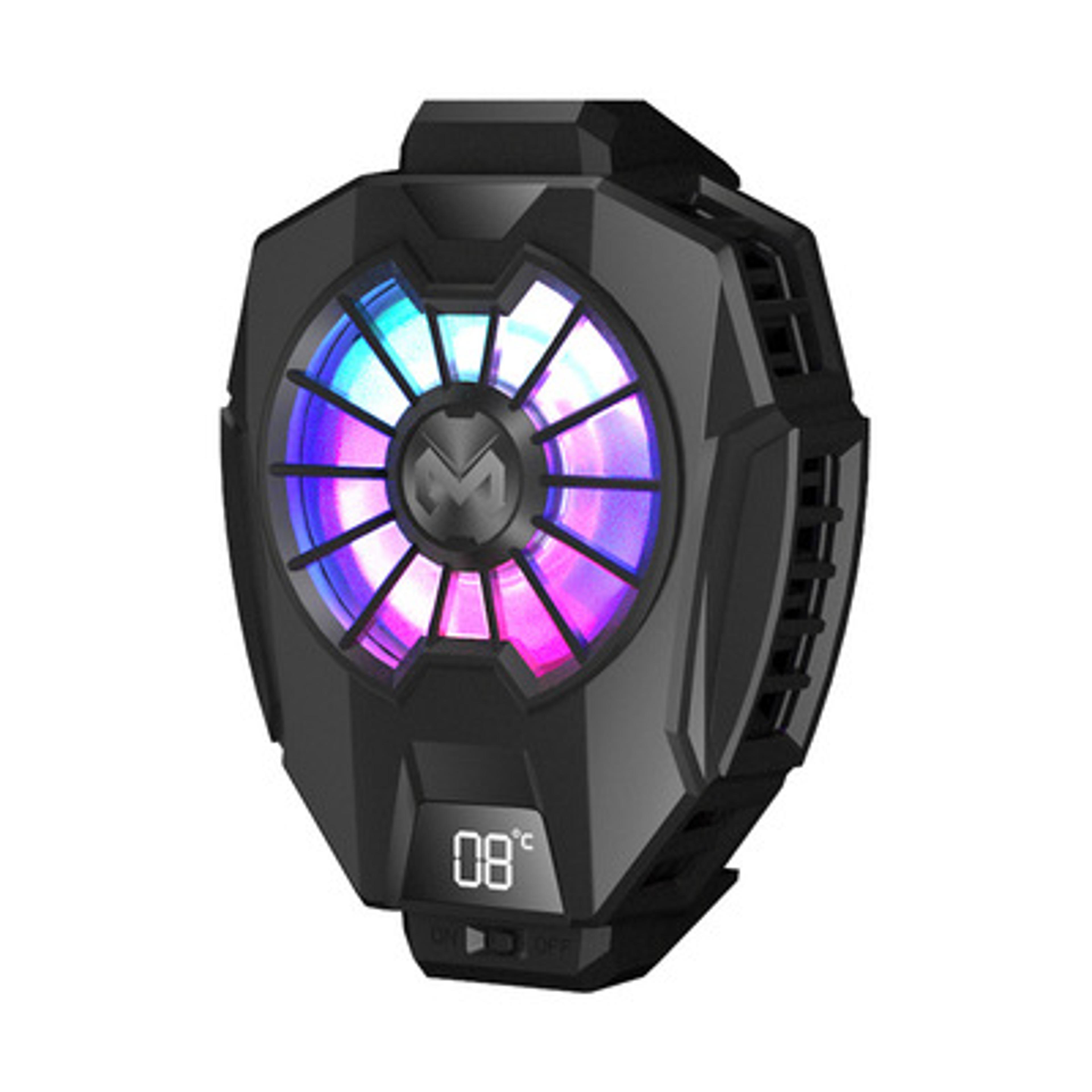 rechargeable phone cooler with digital display for gaming and fast mobile cooling