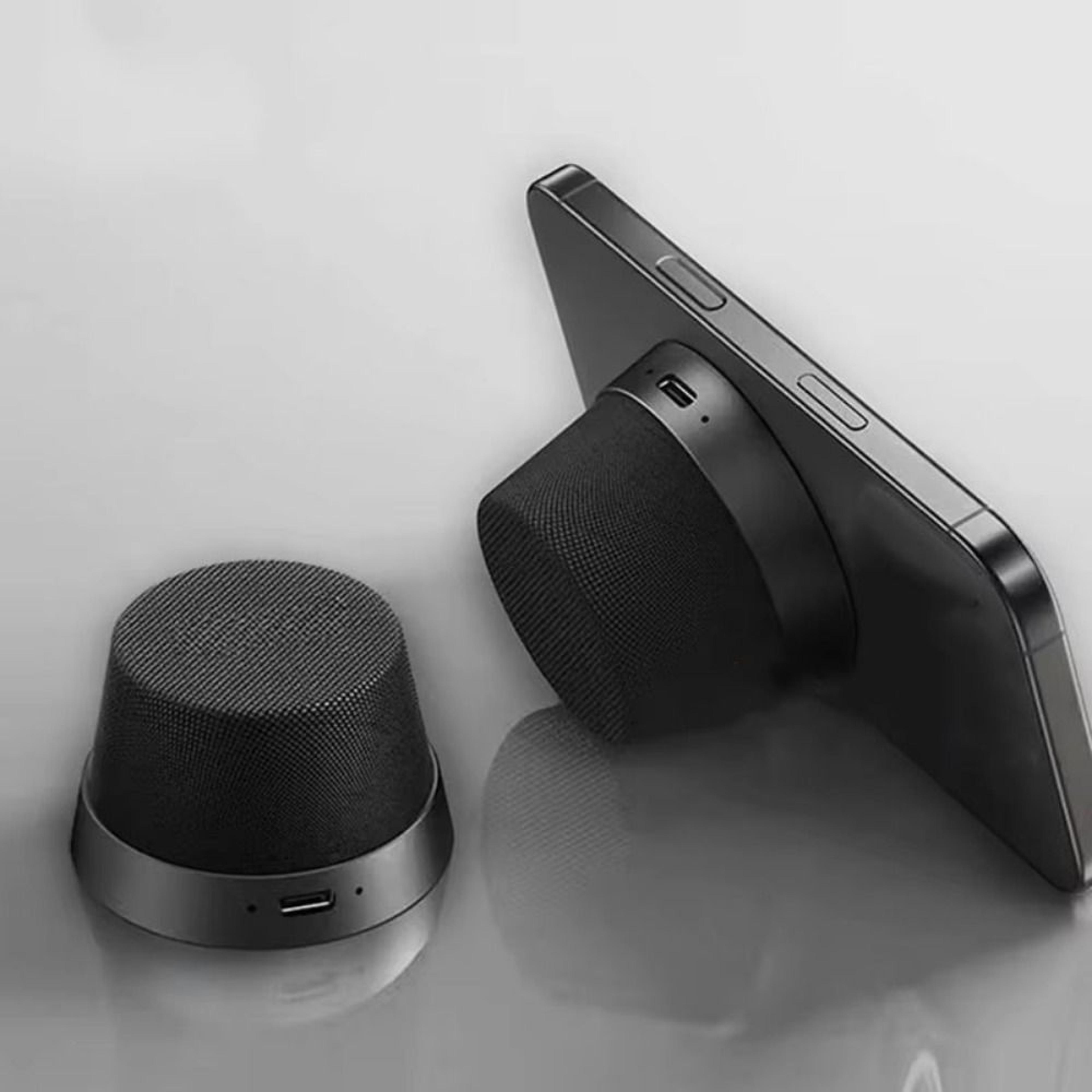 mini retro bluetooth speaker with magnetic clip portable wireless desktop audio
