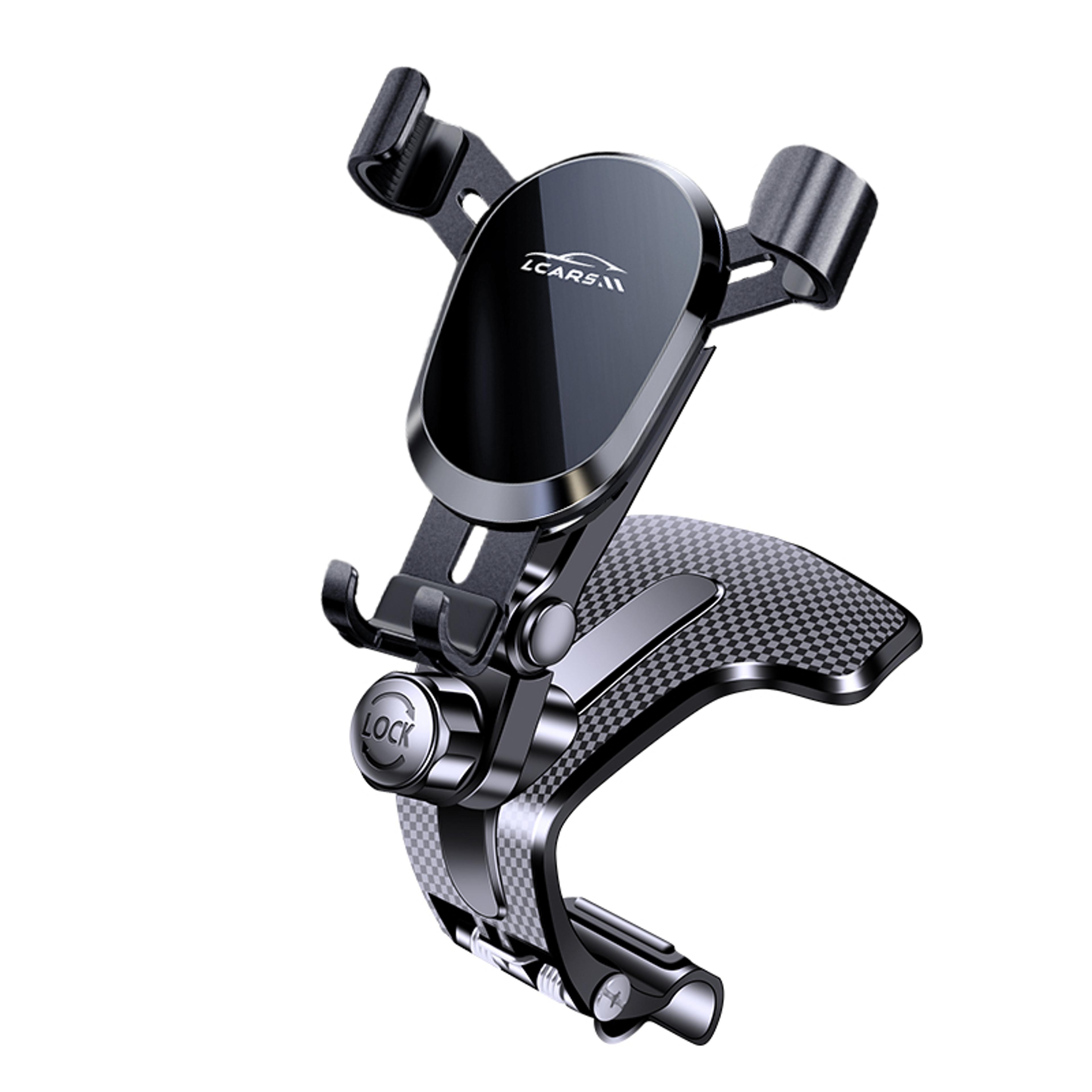 gravity lock car phone holder dashboard mount for secure hands free navigationss