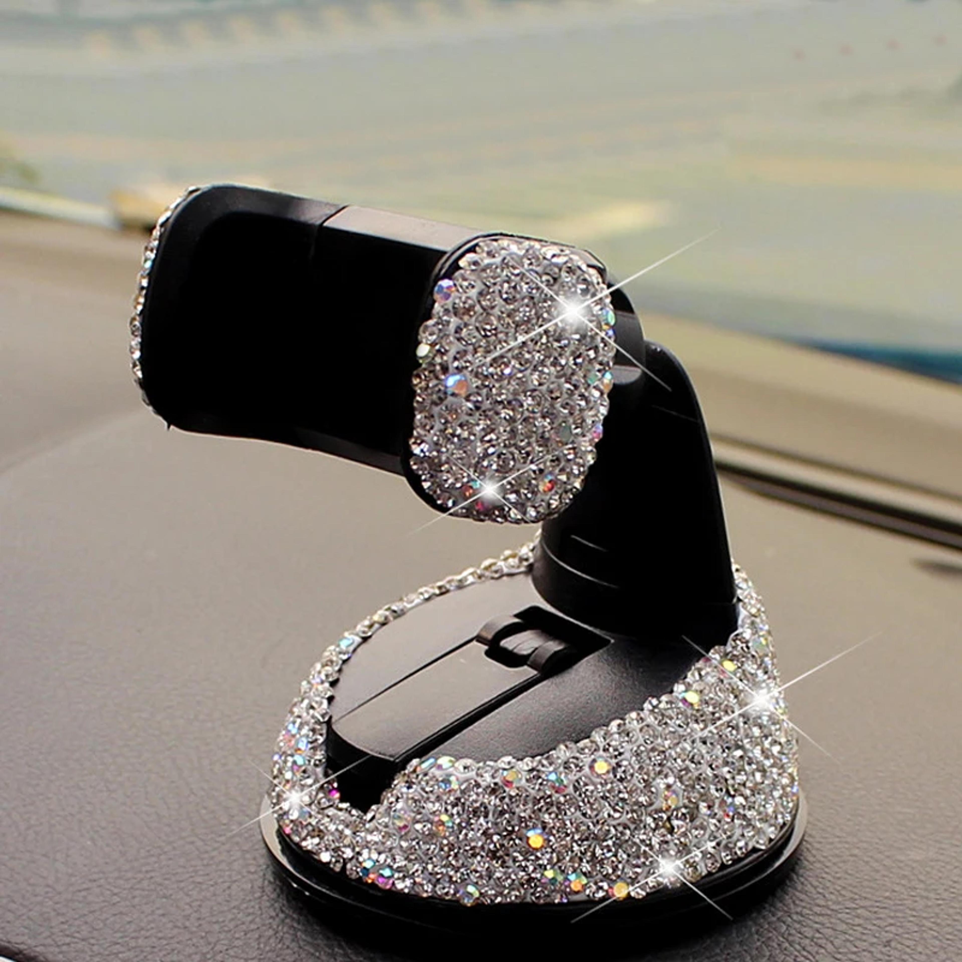 crystal shine car phone holder universal dashboard & air vent phone mount