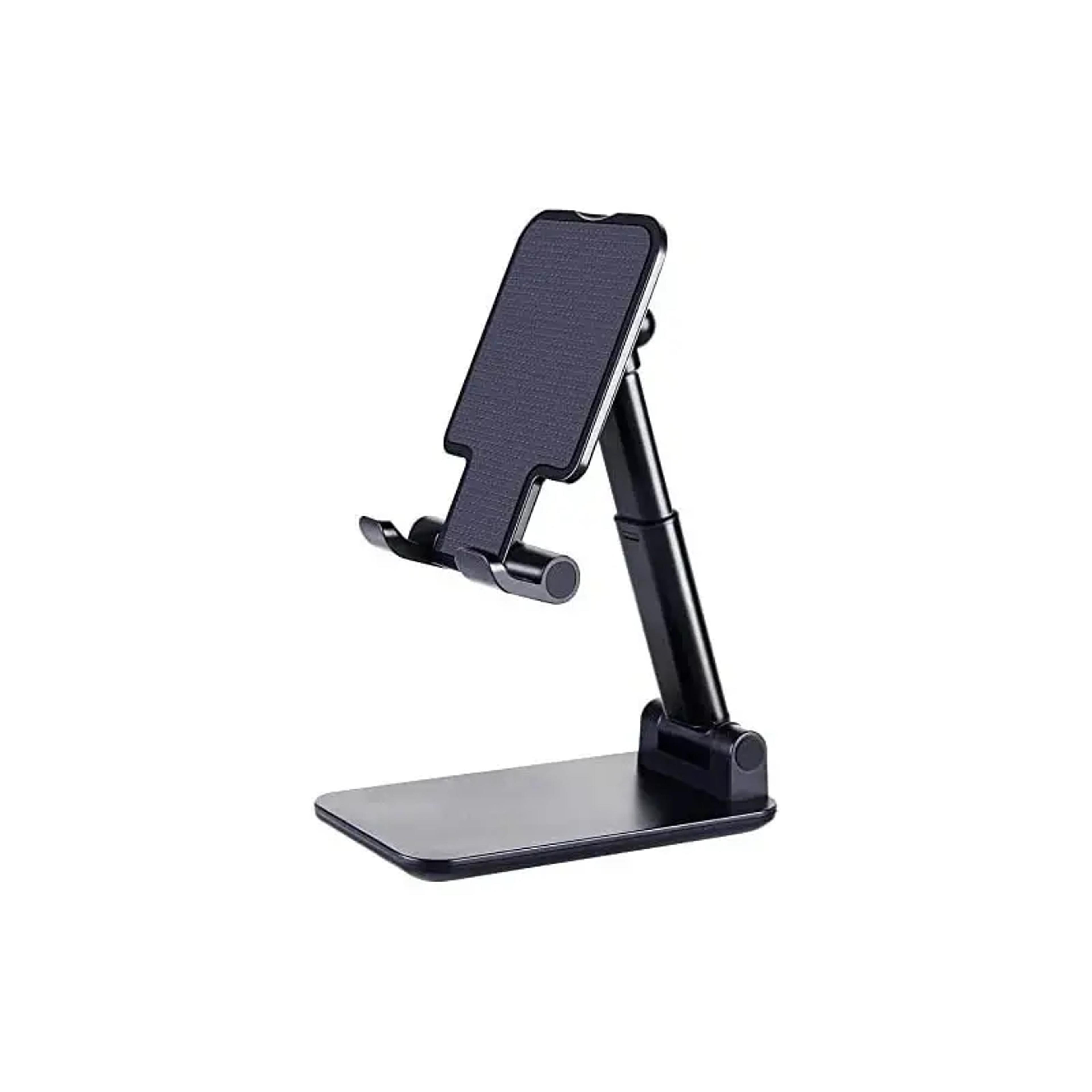 universal adjustable phone stand for desk with tablet holder and multi angle viewing