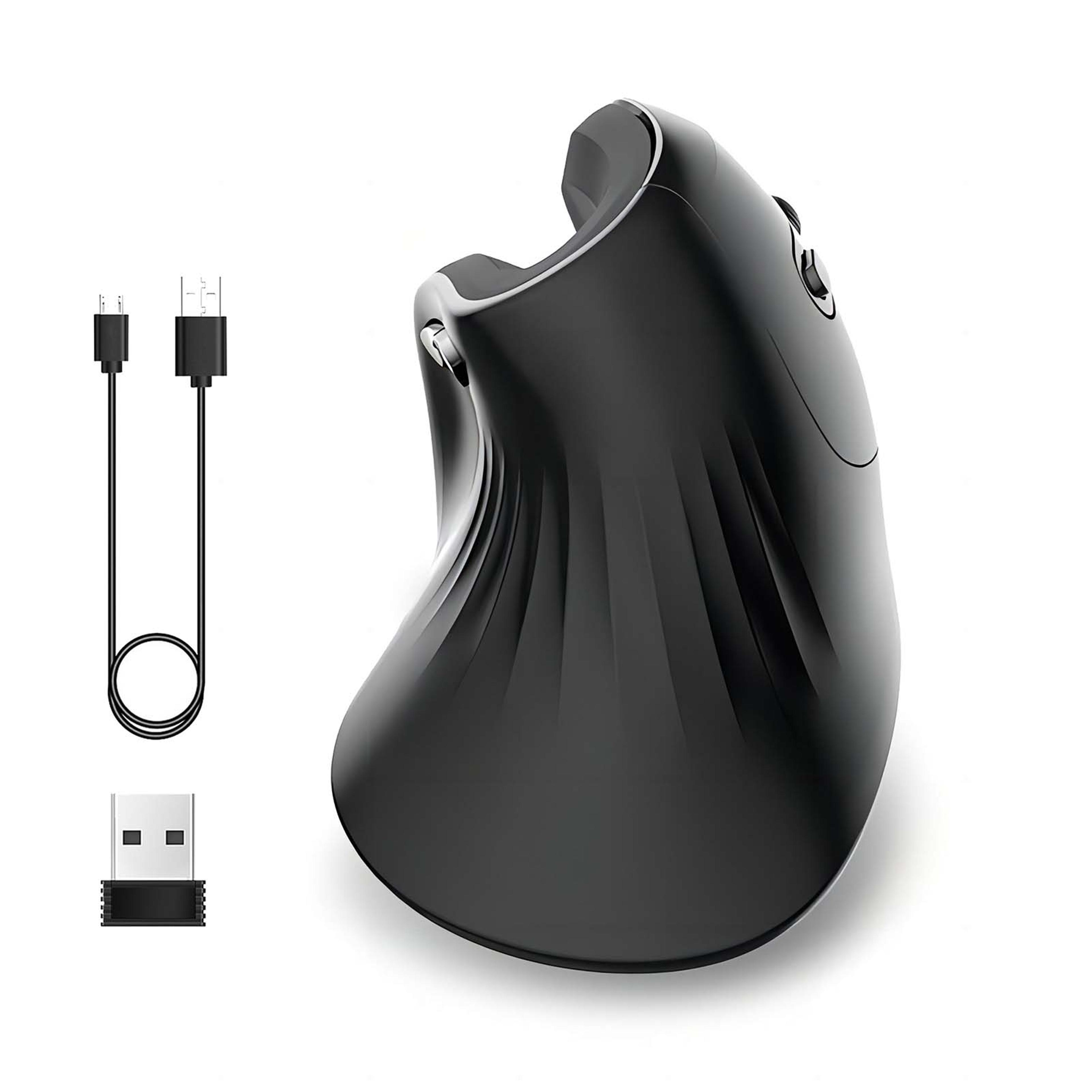 ergogrip wireless vertical mouse rechargeable dpi ergonomic optical mouse