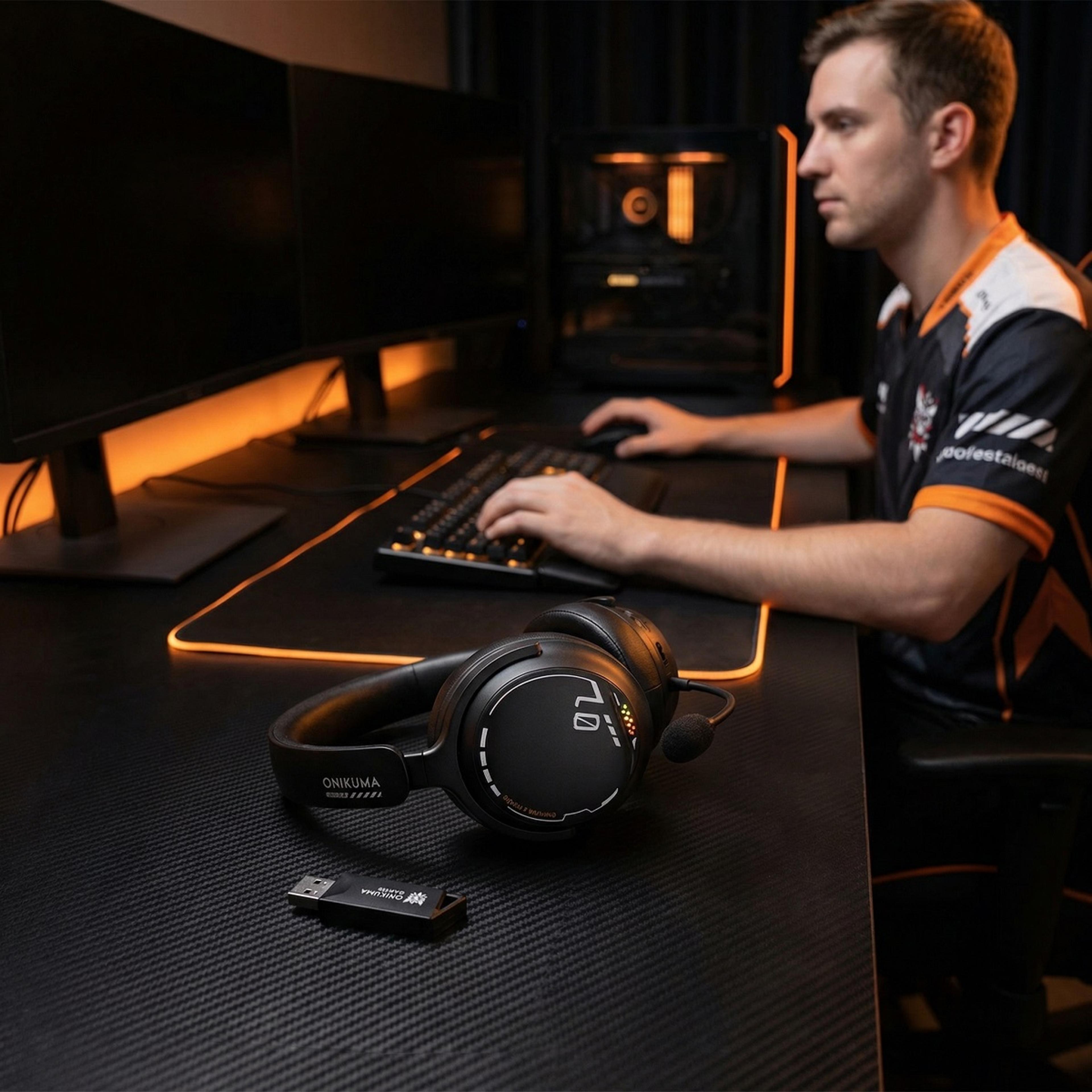 wireless gaming headset with mic bluetooth wired for & mobile