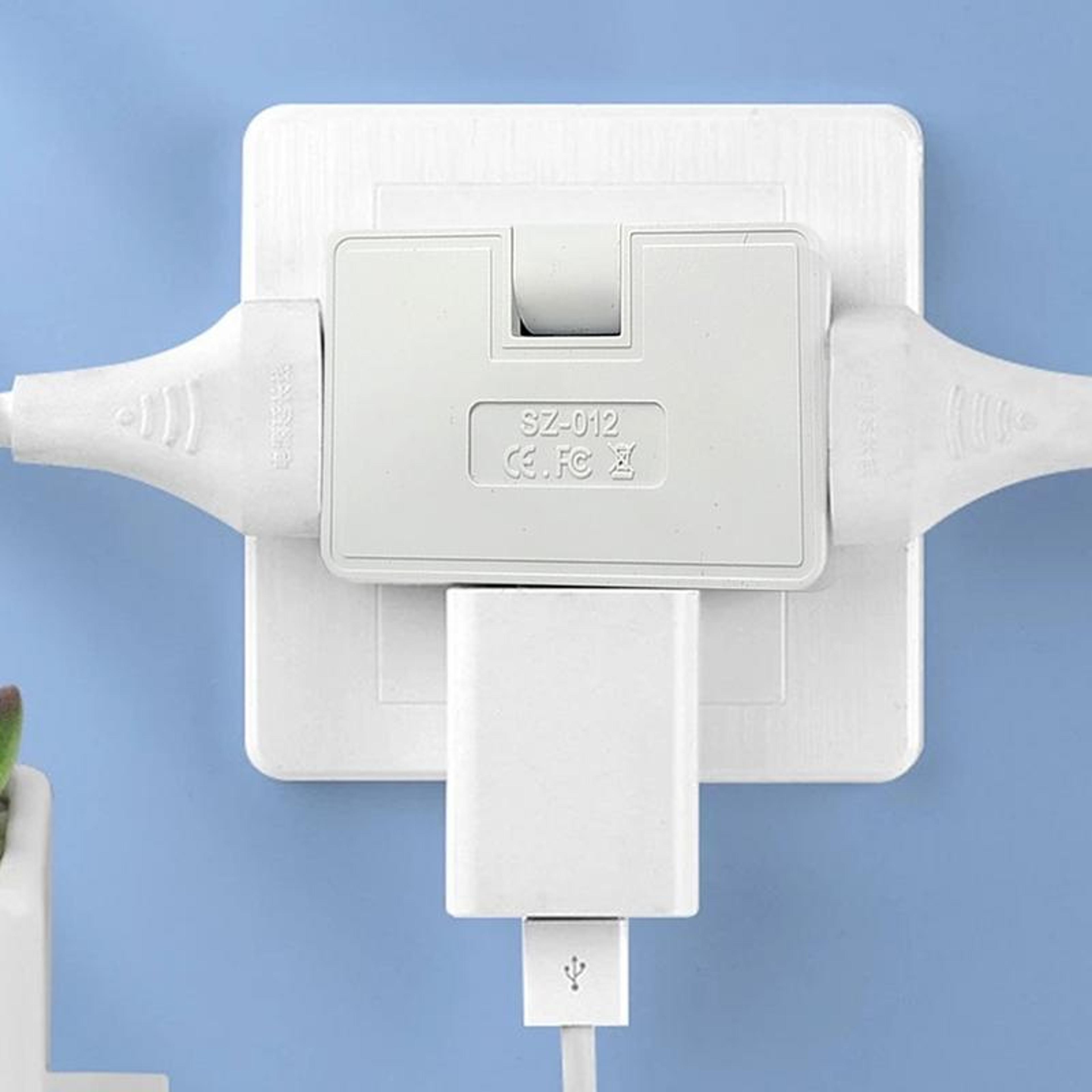 rotating wall socket power outlet extender with swivel plug adapter