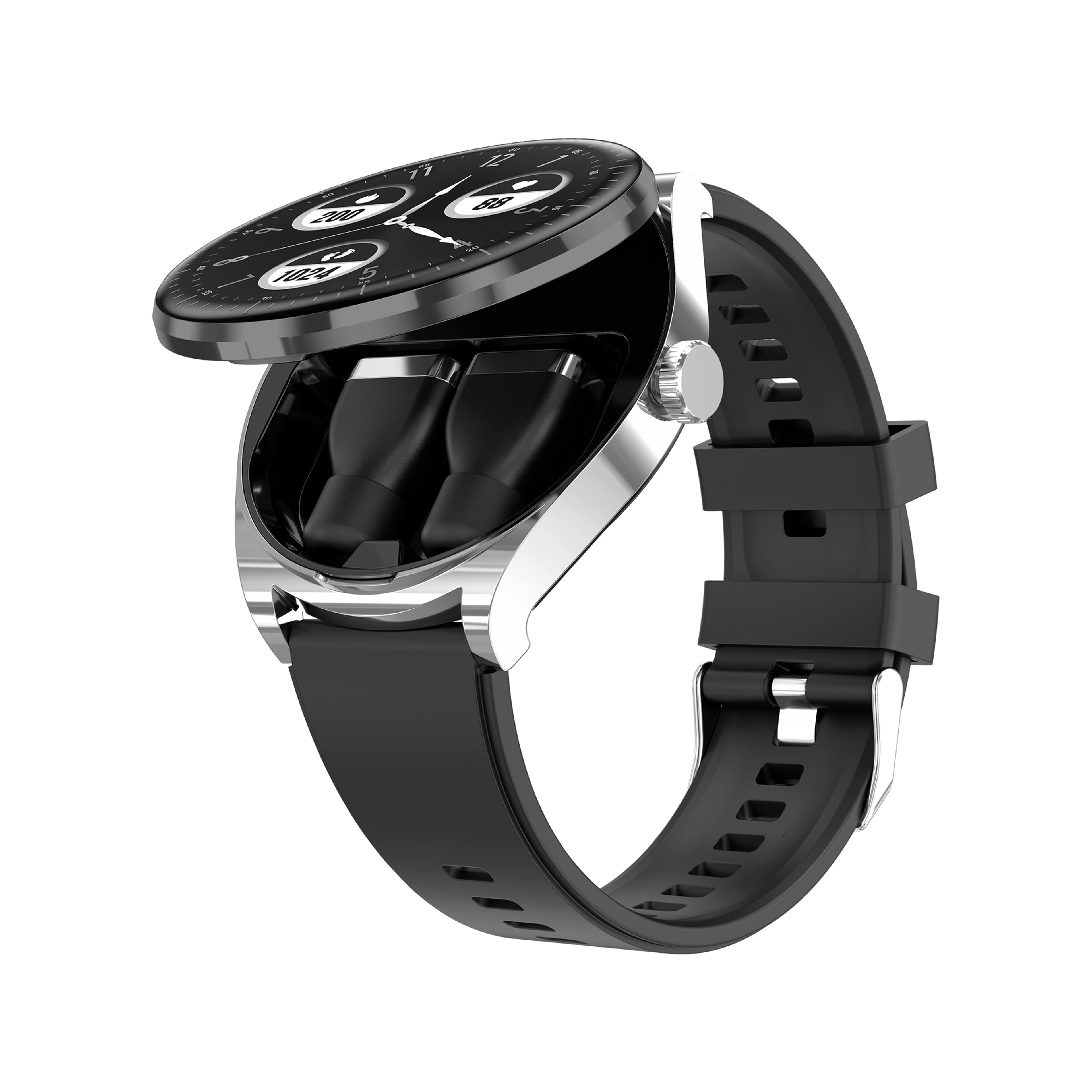 smartwatch with earbuds bluetooth calling fitness tracker watch