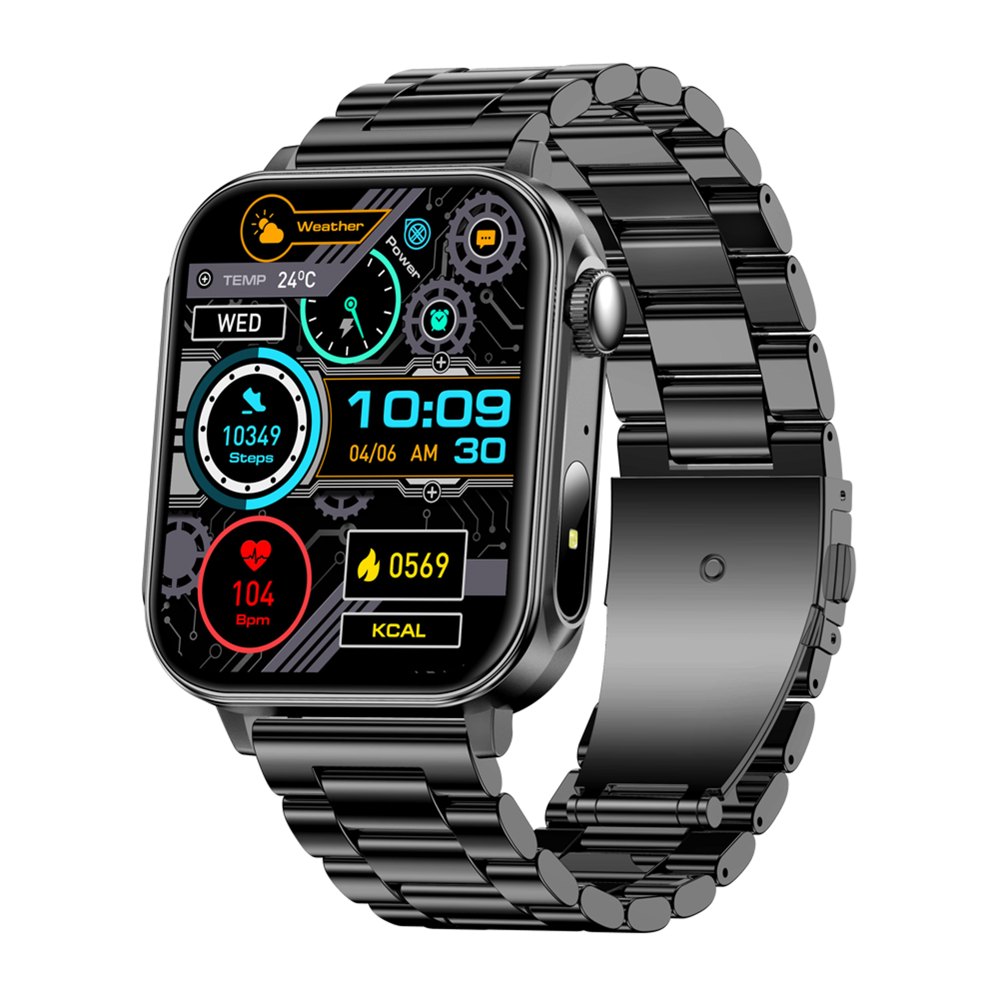 bluetooth calling smartwatch with health tracking waterproof for android and iphone