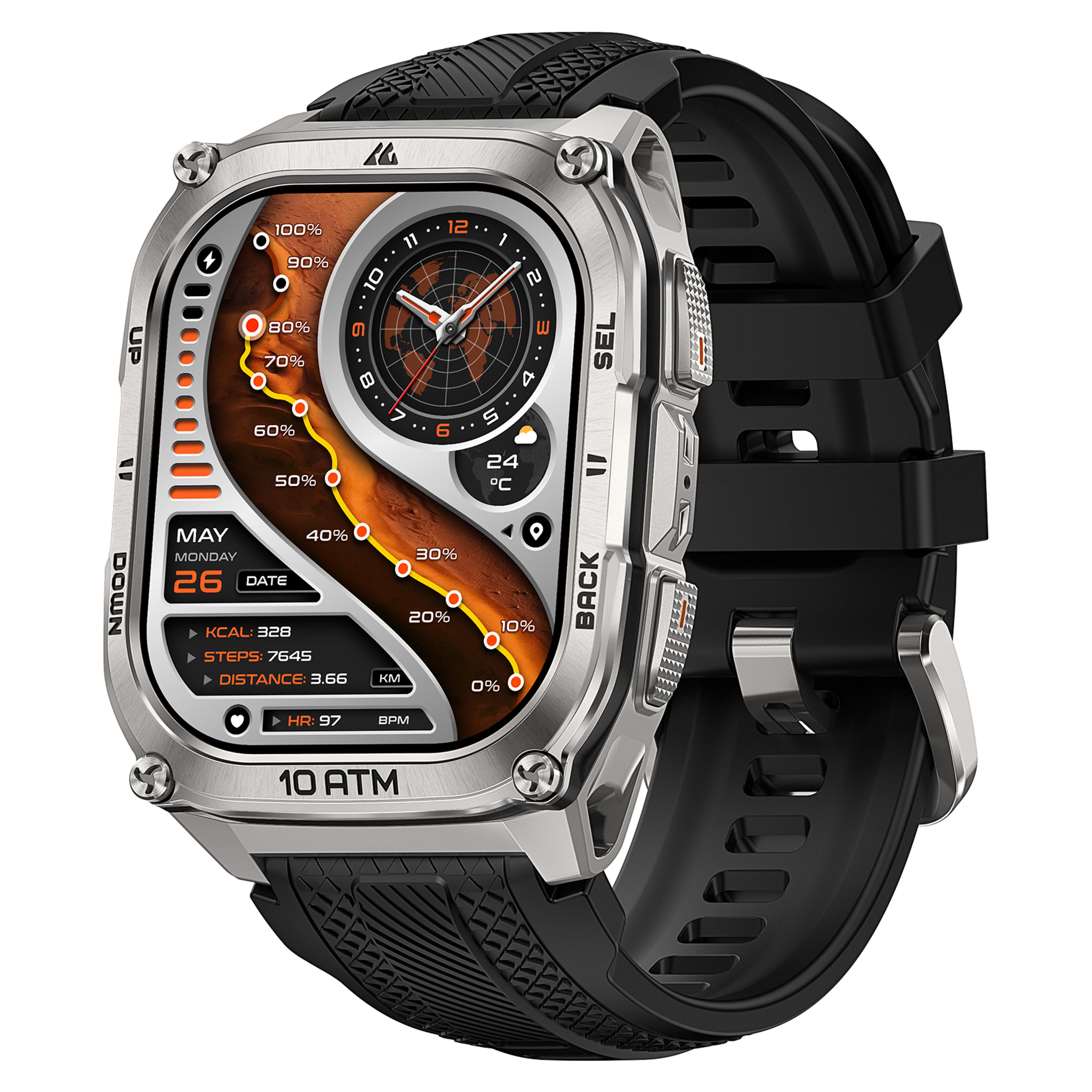 rugged gps smartwatch with offline maps waterproof & health tracking