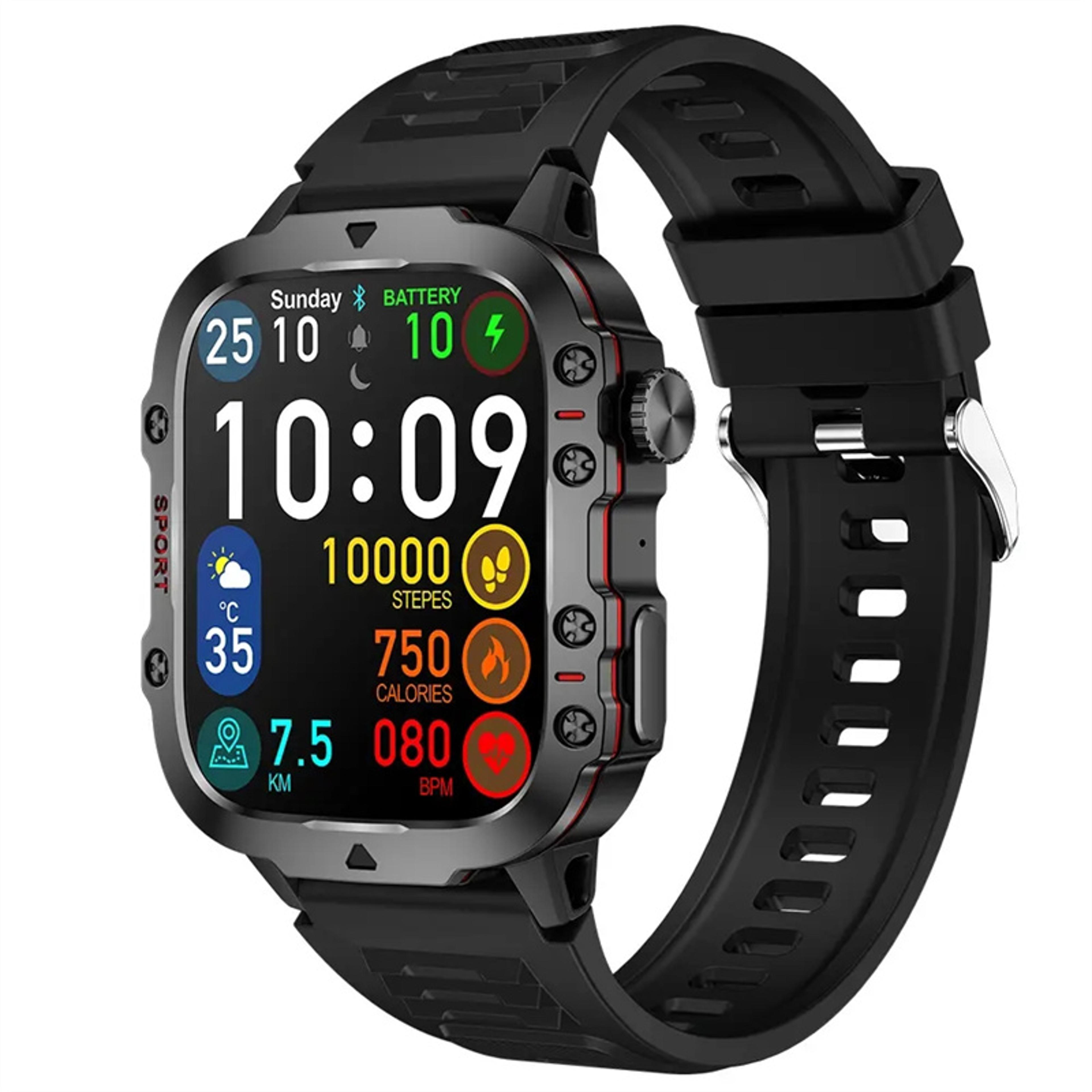 bluetooth calling smartwatch with fitness tracker and voice assistant