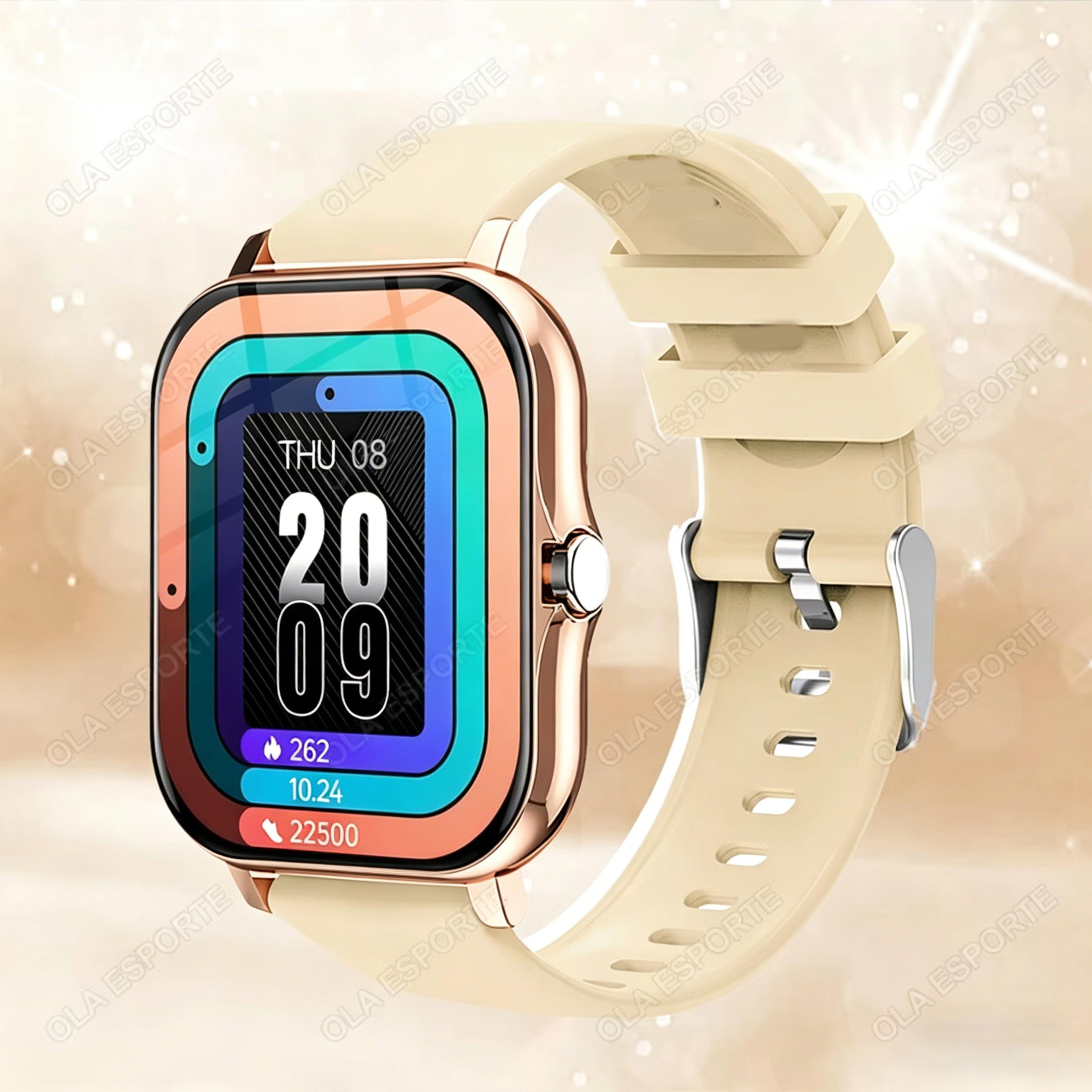 bluetooth smartwatch fitness tracker with health monitor and waterproof