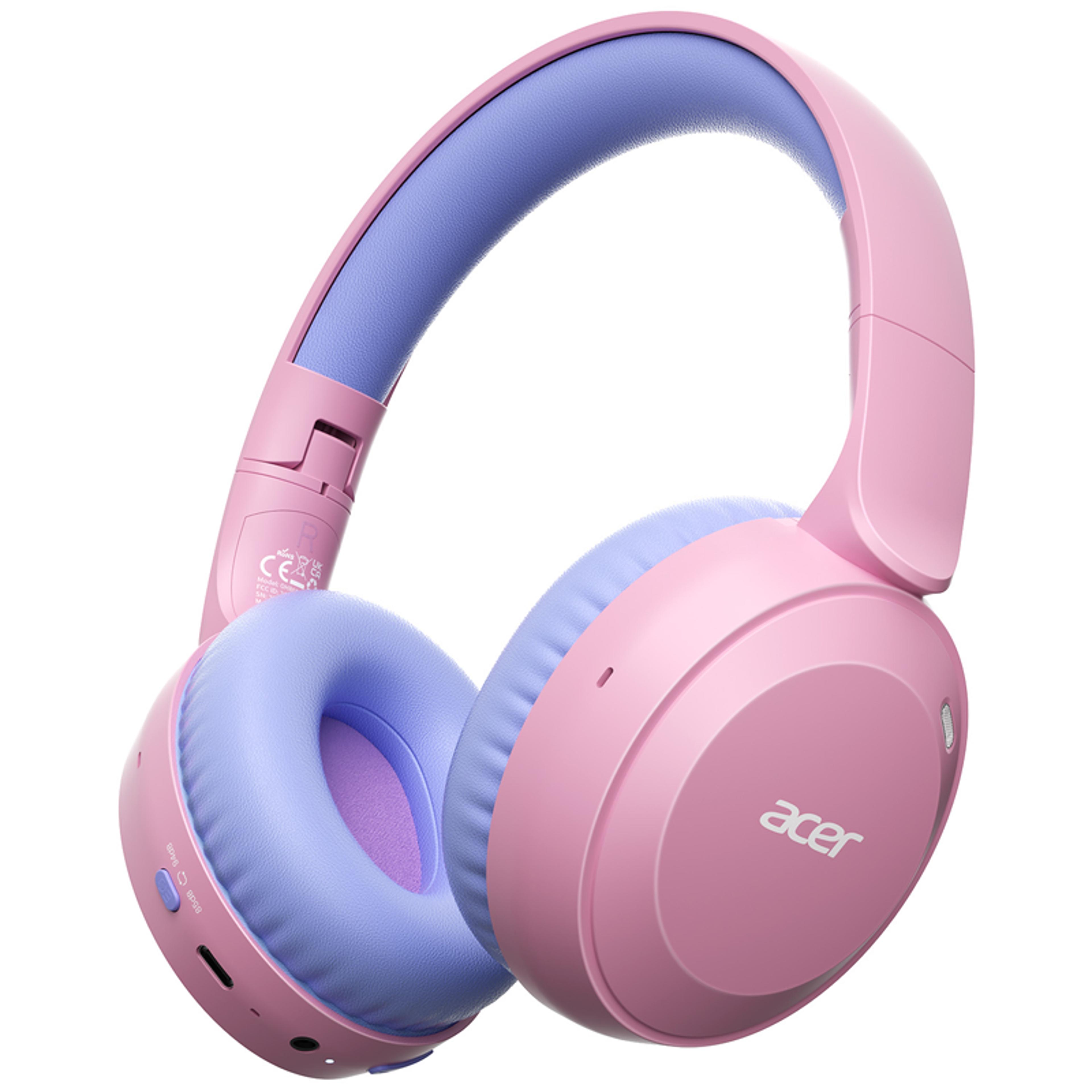 kids bluetooth wireless over ear headphones with safe volume limiter