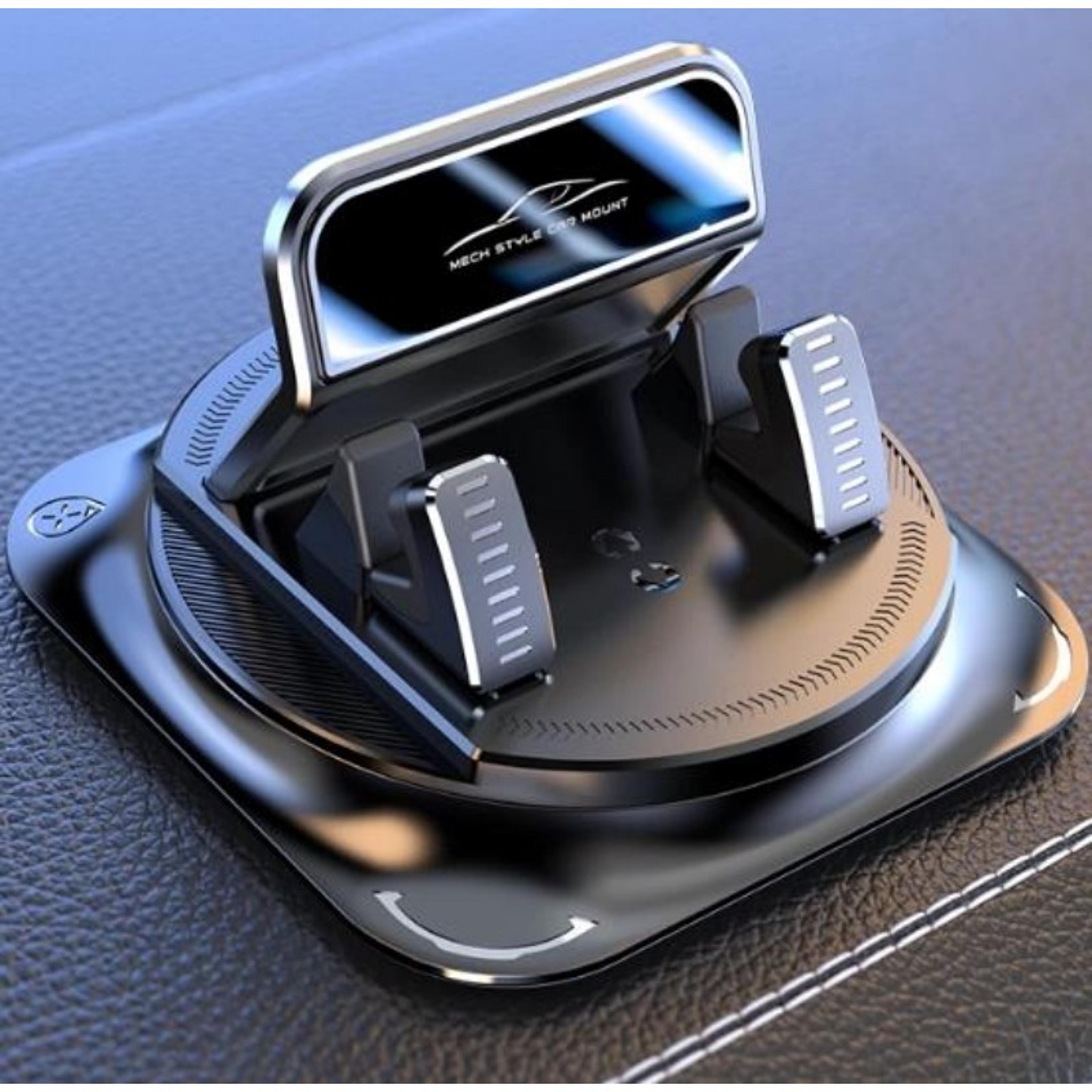 dashboard car phone holder with anti slip silicone grip