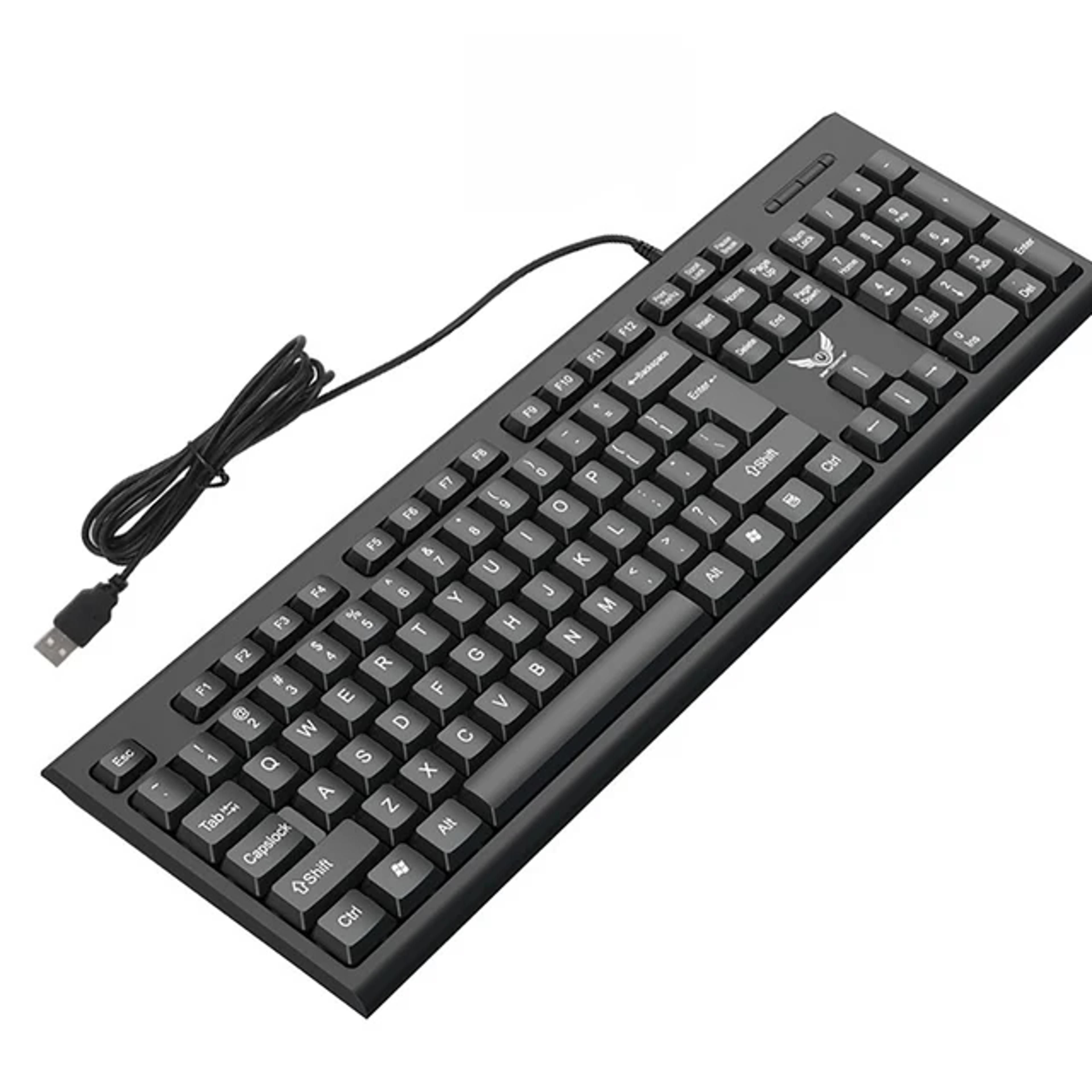 usb wired keyboard for gaming office & laptop desktop use