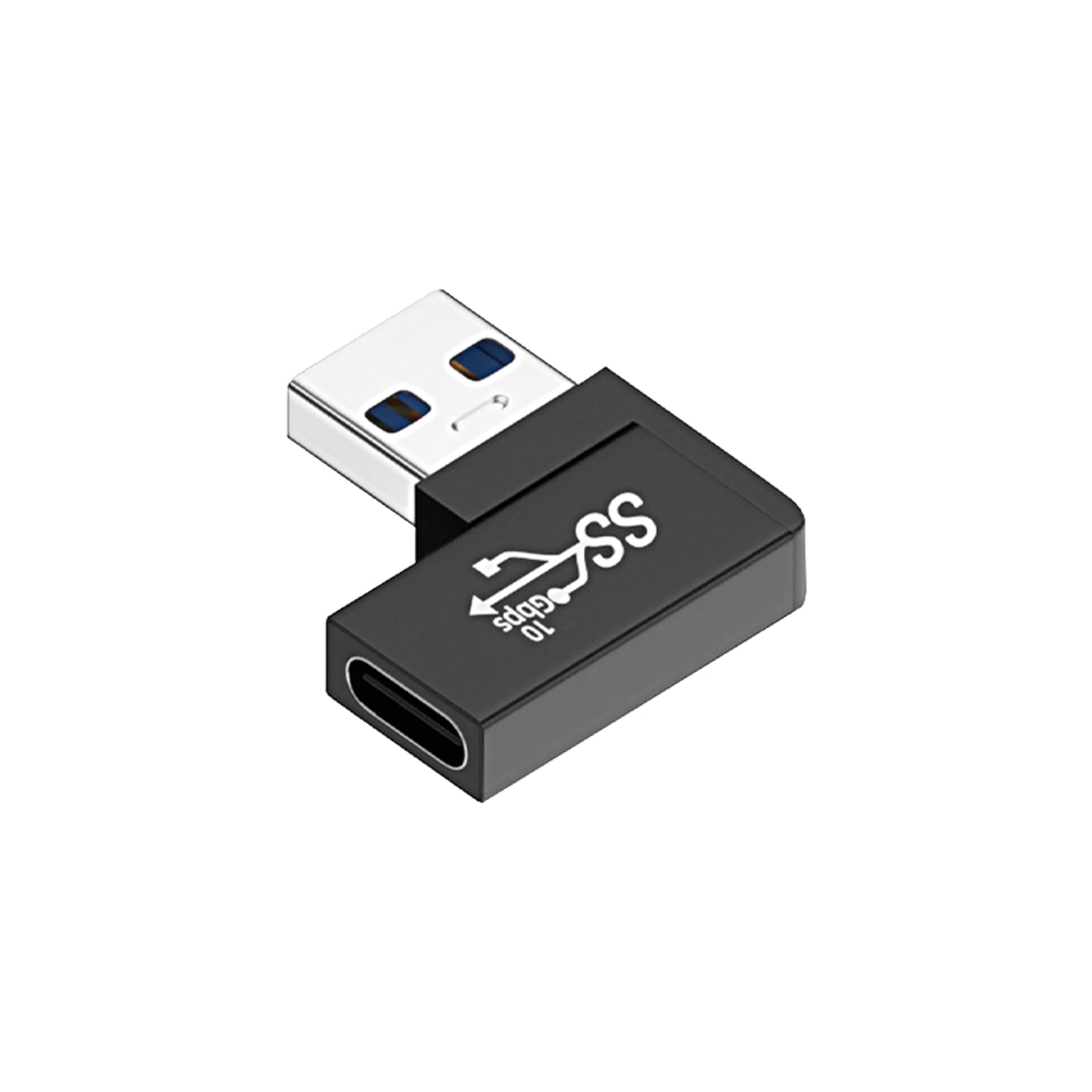 usb a to usb c adapter usb right angle data transfer converter