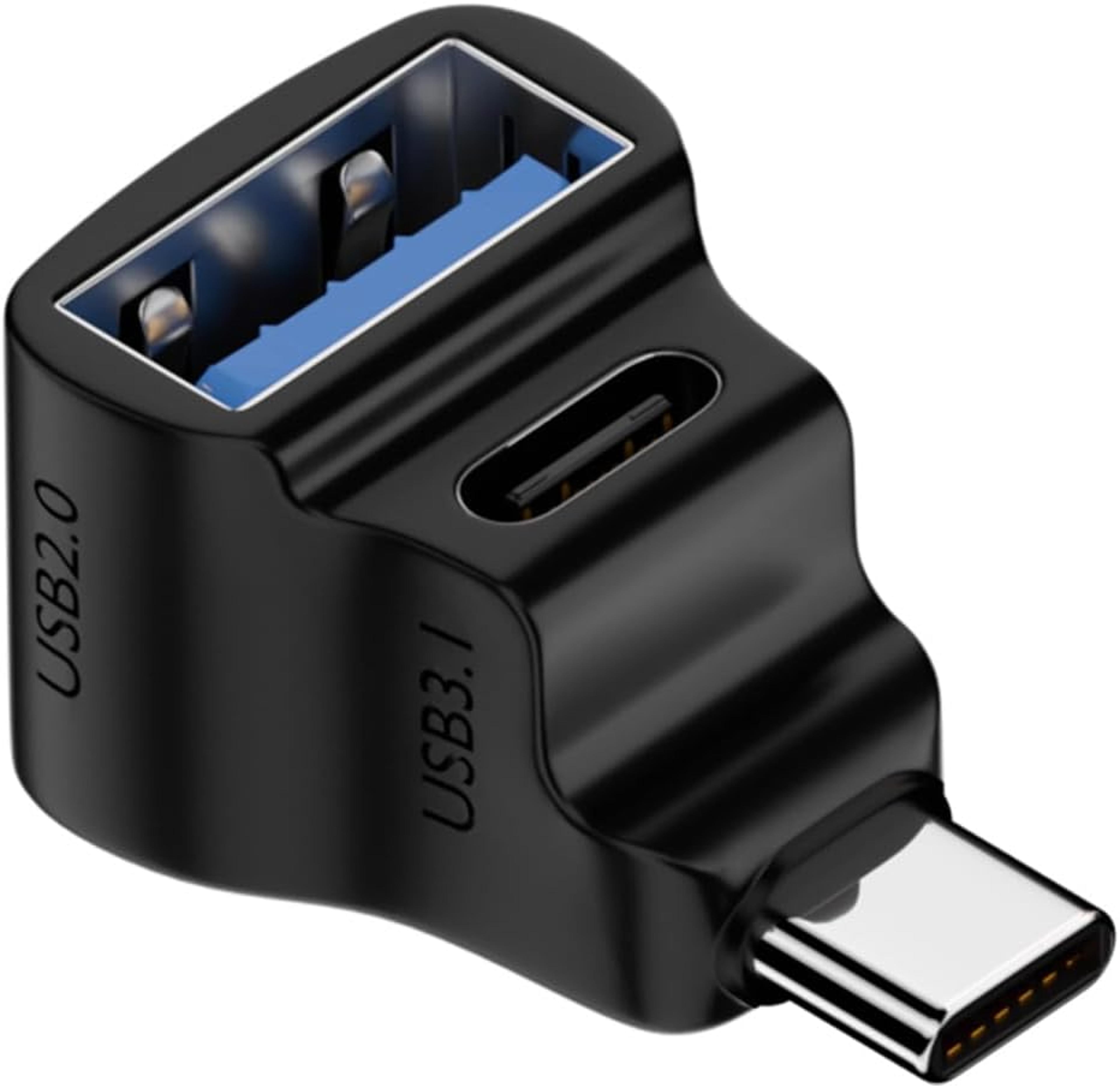 usb c to usb c & usb a adapter for steam deck laptops and tablets