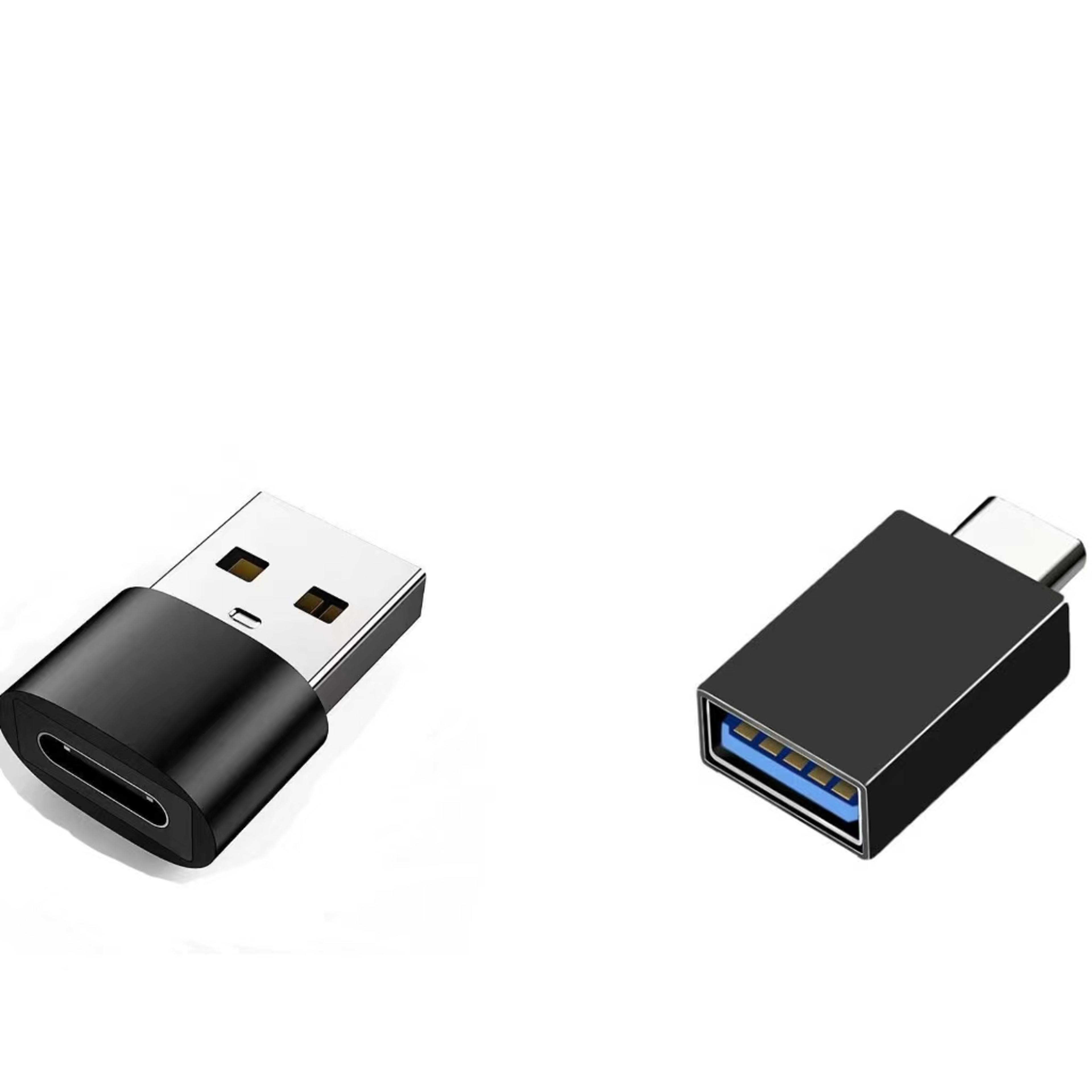 usb c to usb adapter dual converter for fast charging & data transfer otg