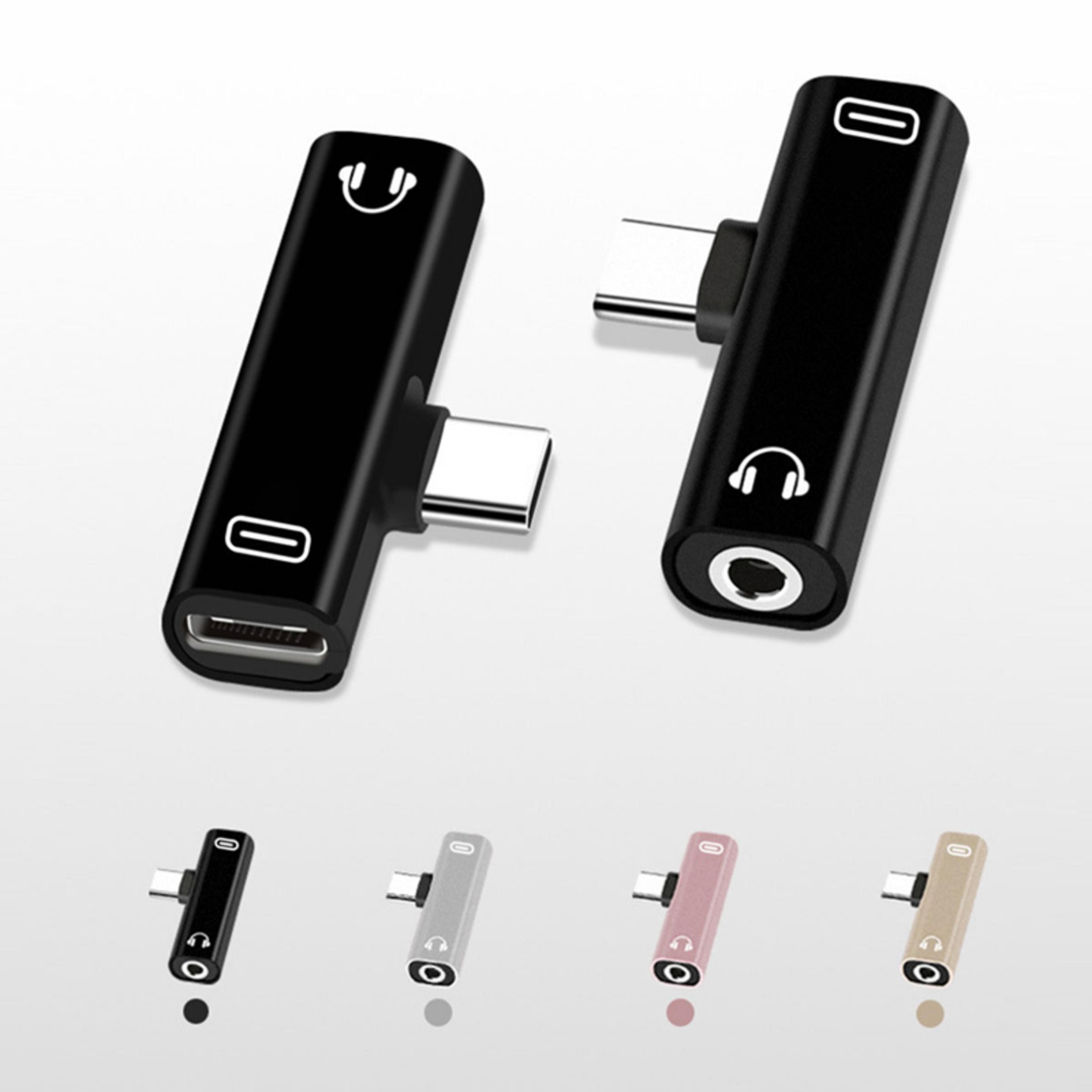 usb c to adapter with fast charging type c headphone audio converter
