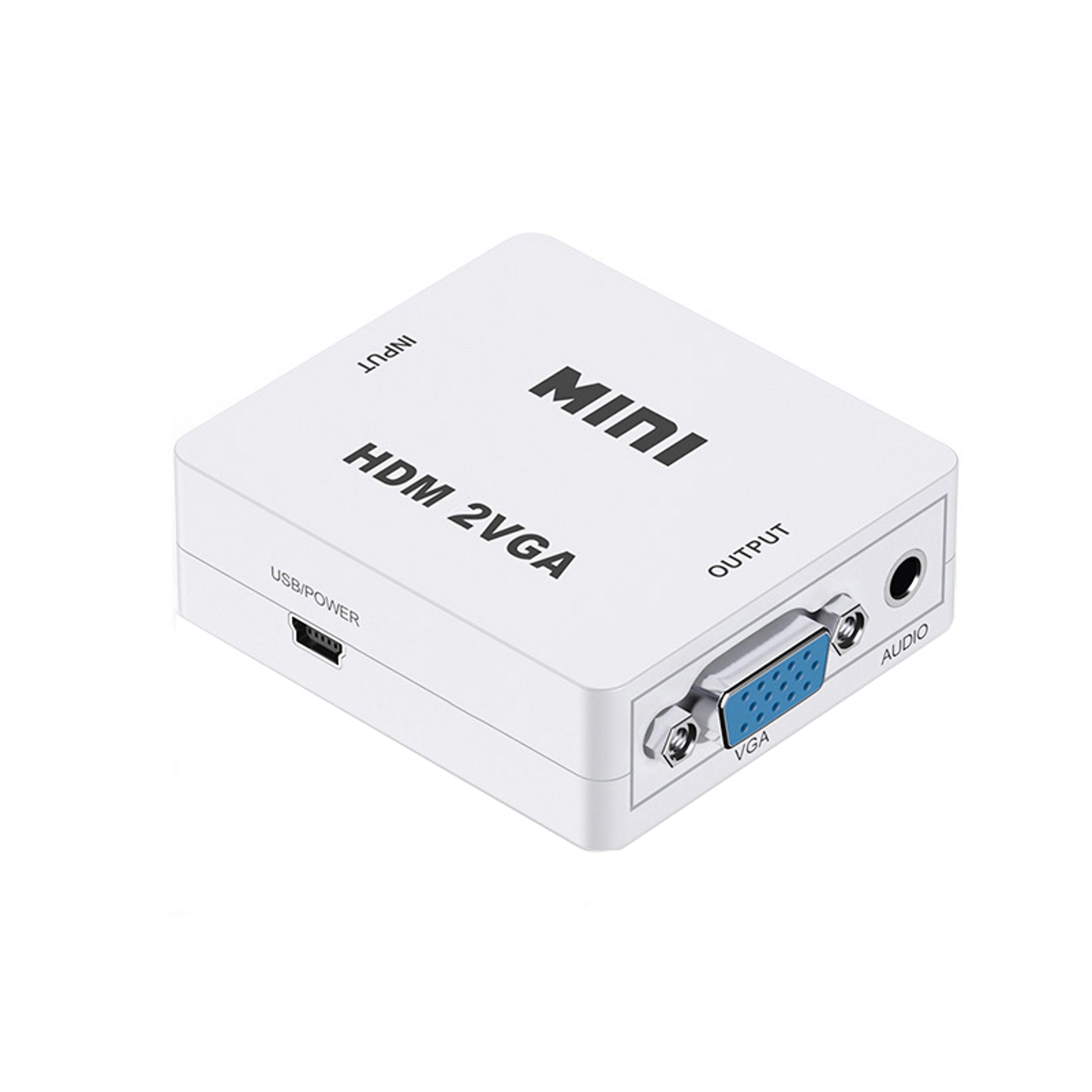 hdmi to vga converter with audio hdmi adapter for pc laptop projector tv monitor