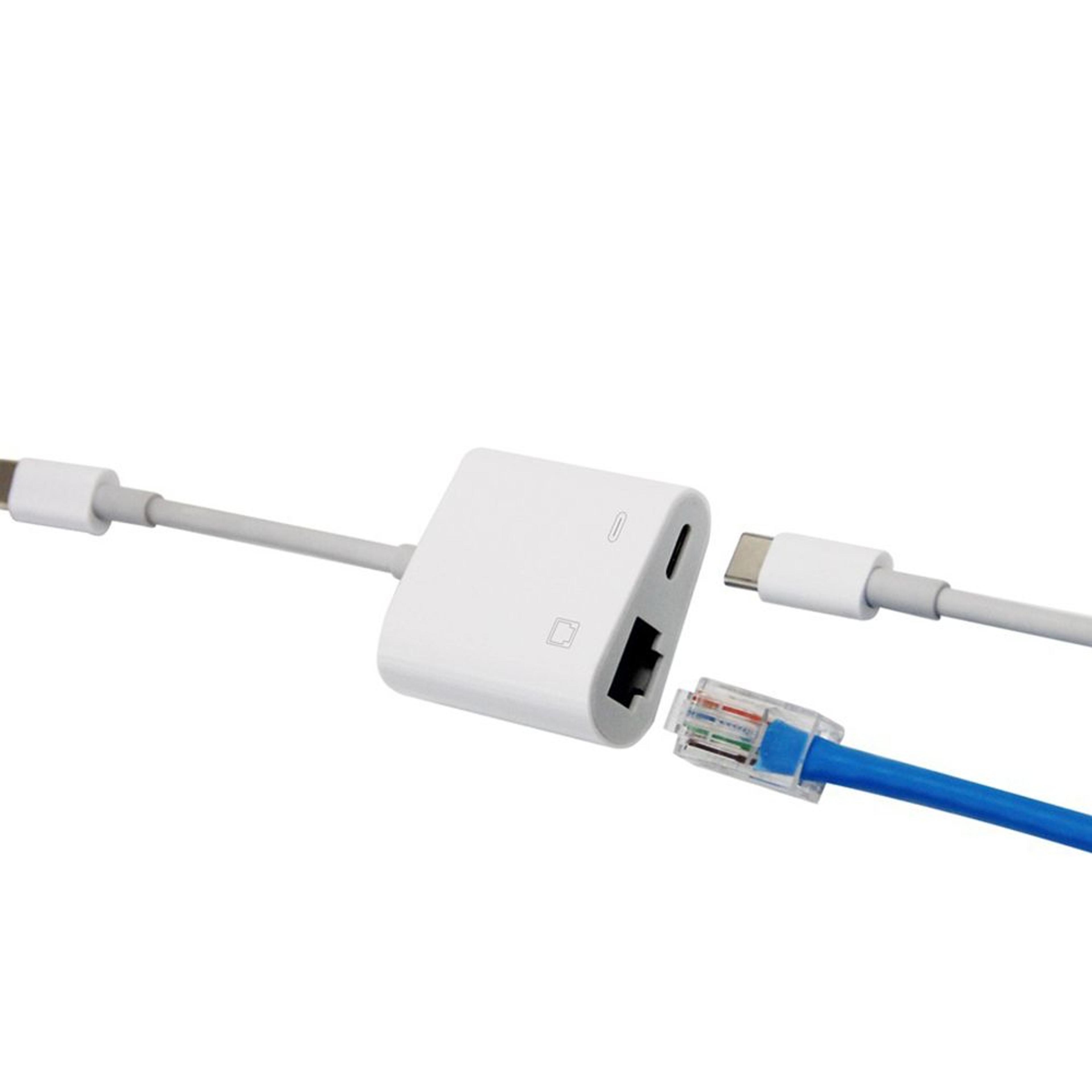 usb c to ethernet adapter with pd charging type c lan converter for laptop tablet and phone