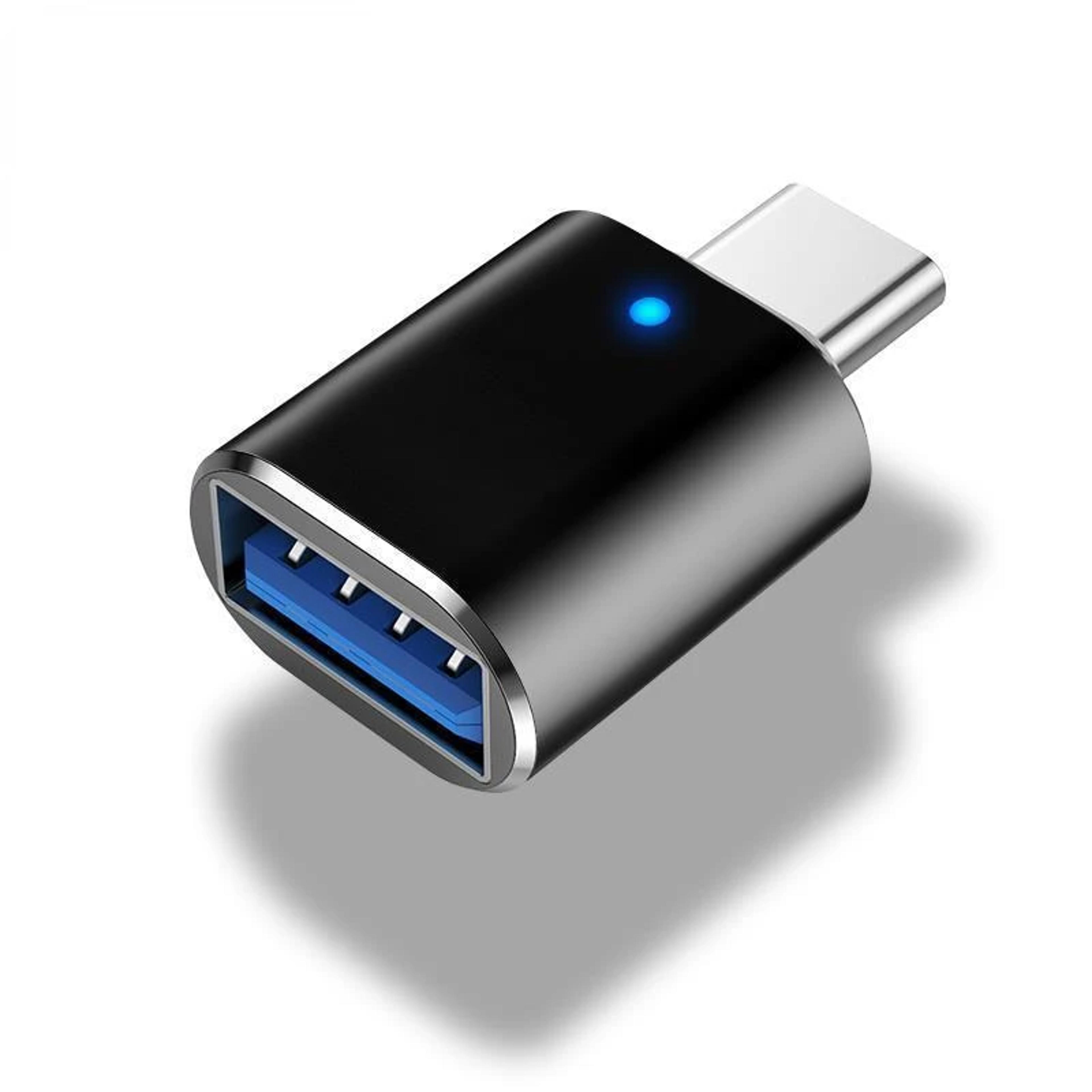 usb c to usb otg adapter fast data transfer usb a to usb c converter with led indicator