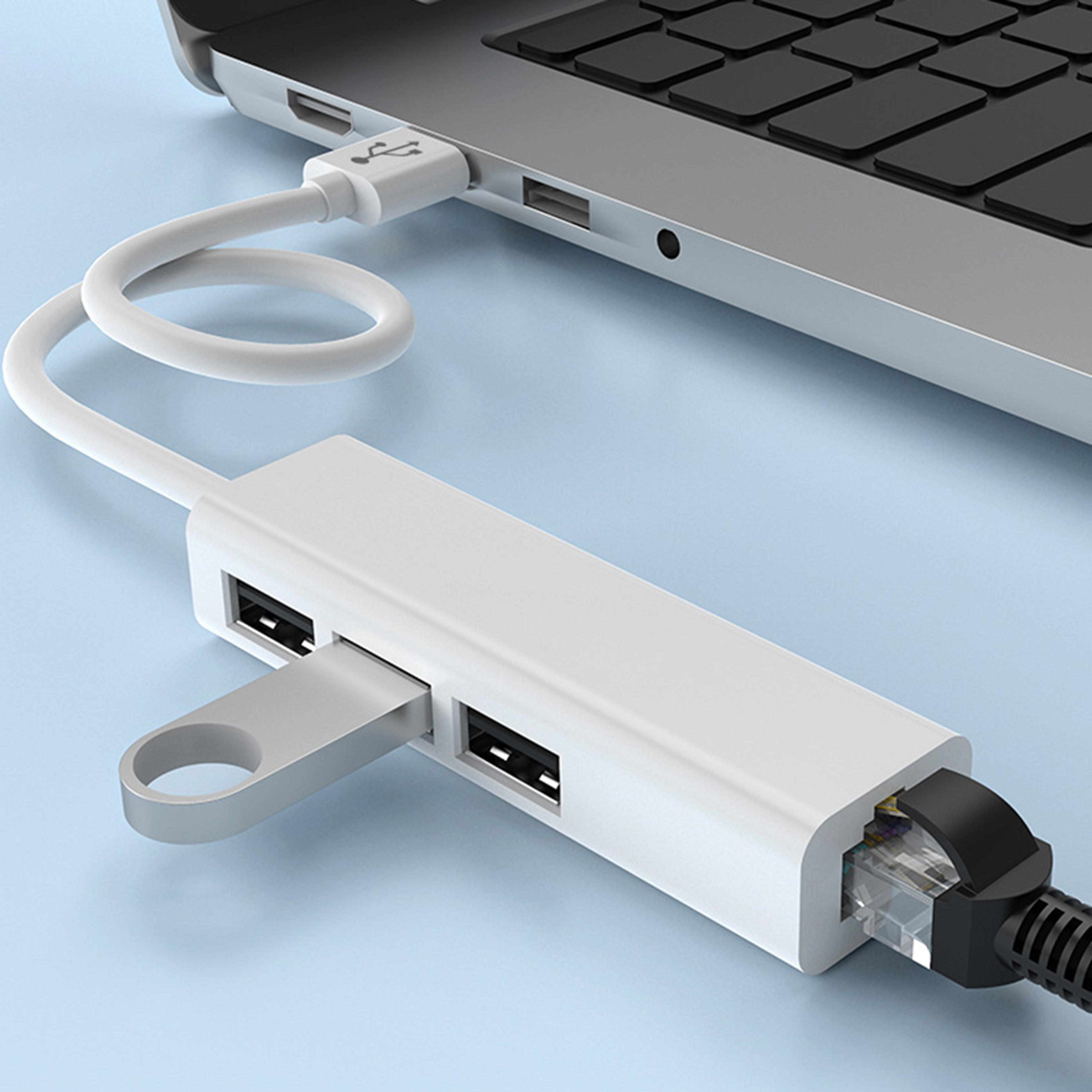 usb c docking station hub with ethernet usb ports and type c adapter