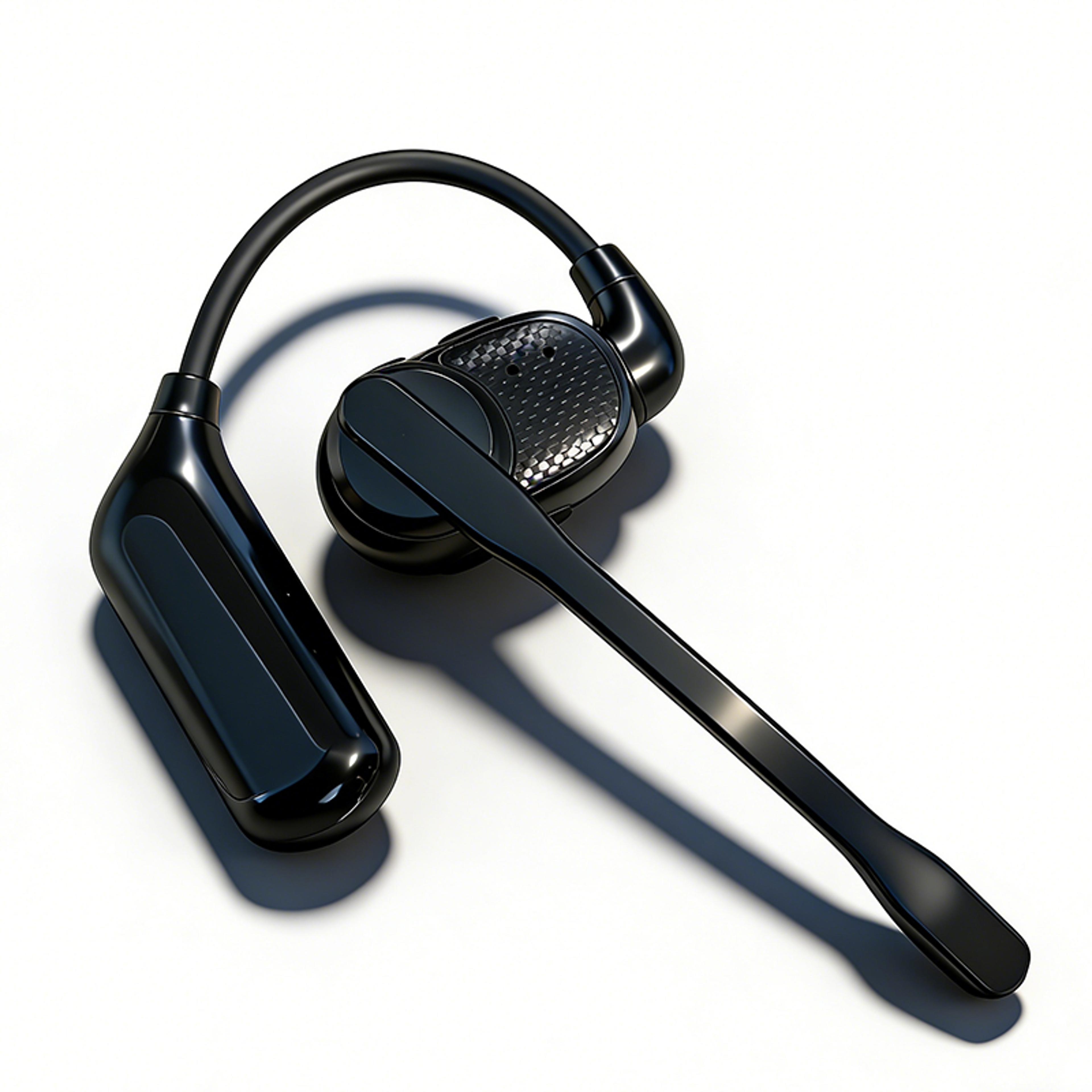 open ear bluetooth headphones wireless headset with detachable mic enc noise reduction hifi stereo