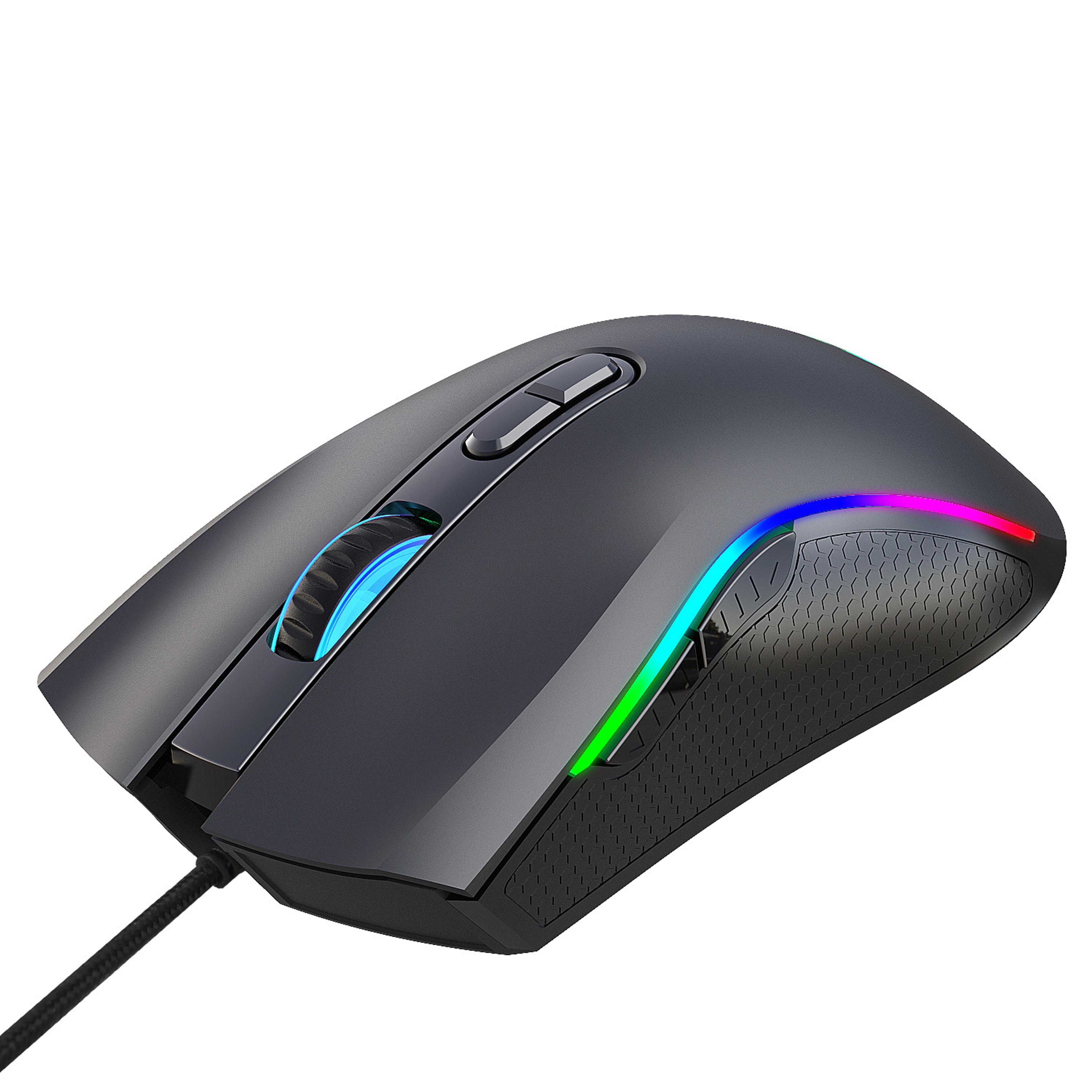 rgb gaming mouse dpi wired programmable mouse with custom rgb lighting for pc & laptop