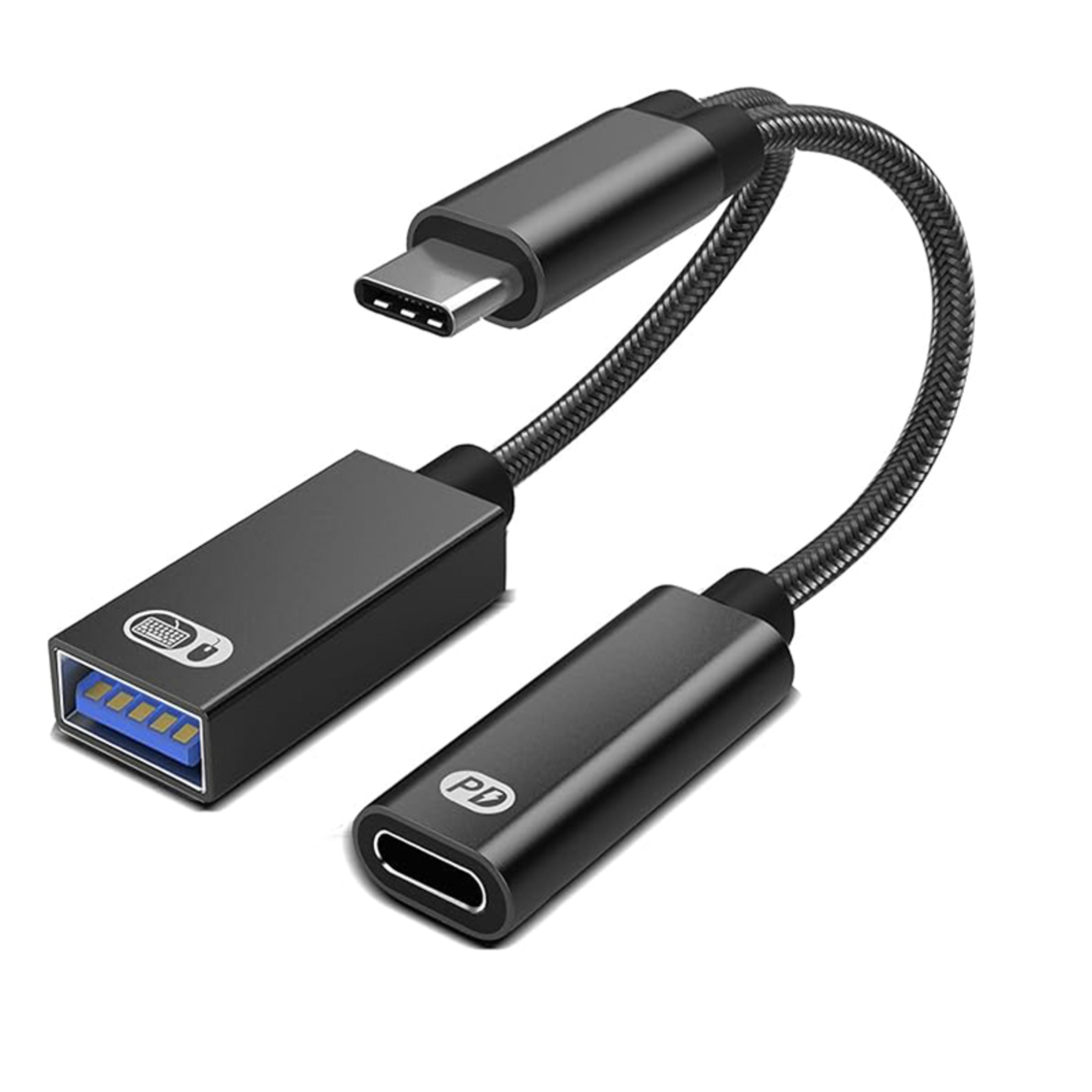 usb c otg adapter with power delivery type c to usb adapter for fast charging and data transfer