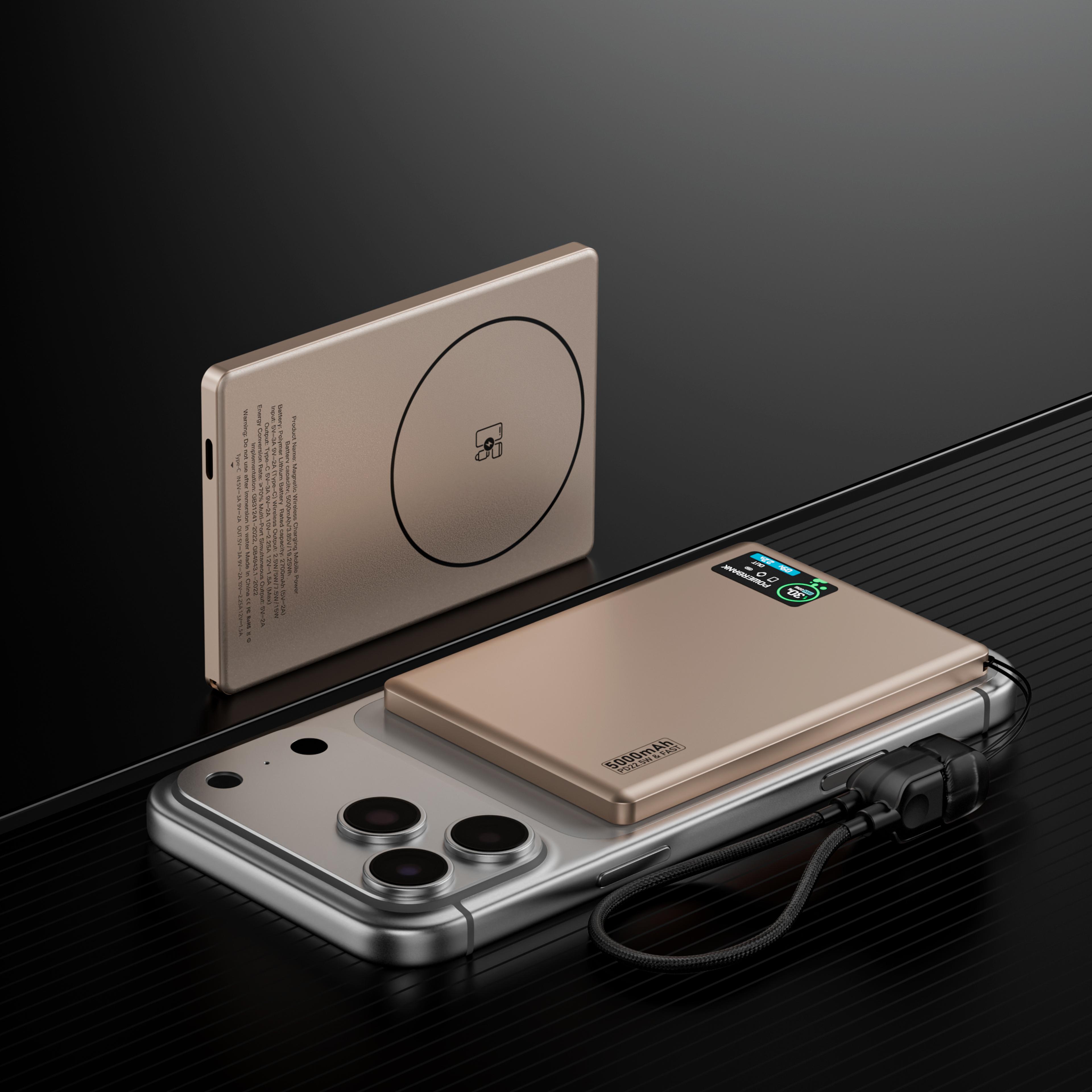 magsafe power bank with smart display wireless charger for iphone and apple watch
