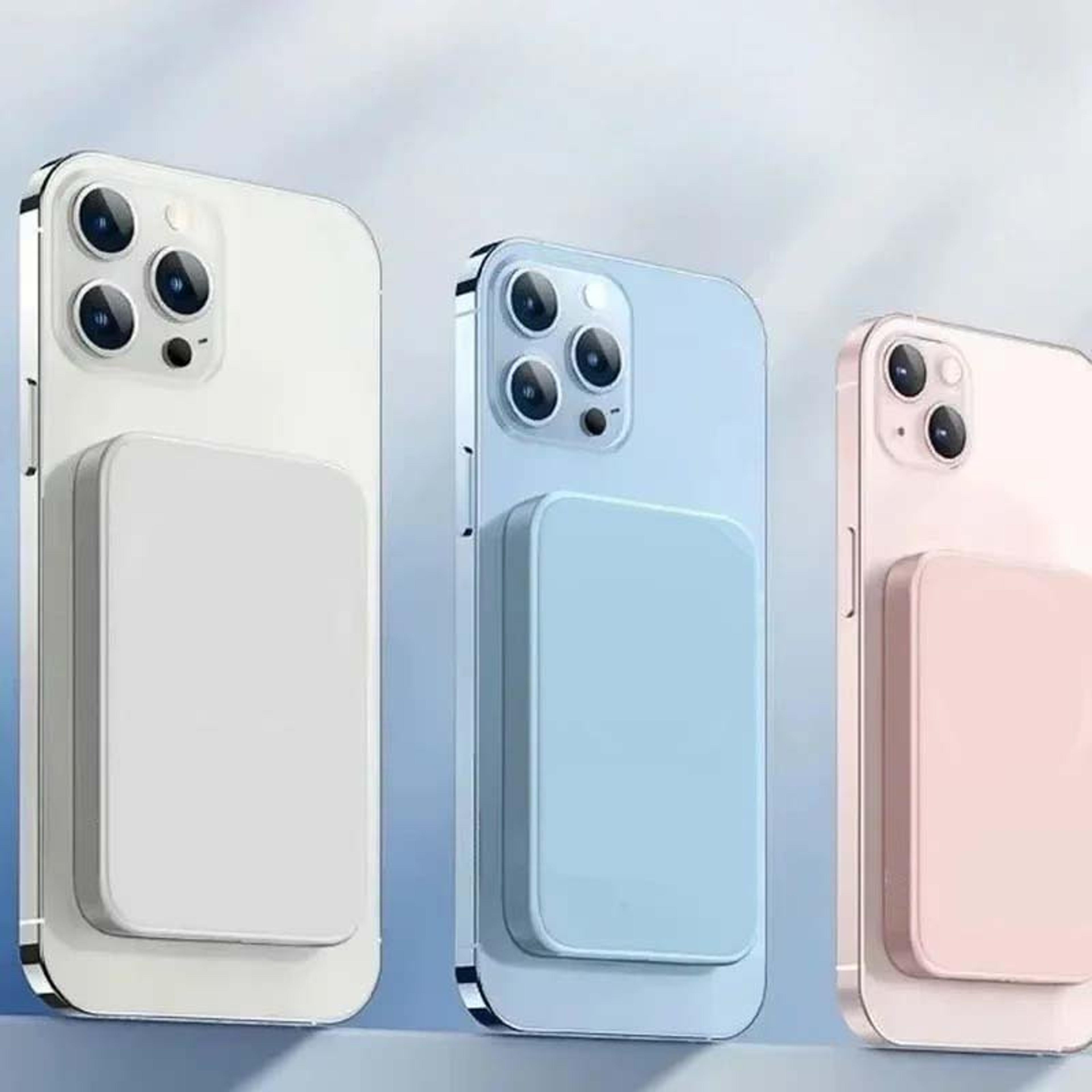 magnetic portable charger fast charging power bank with built in cable for iphone & android