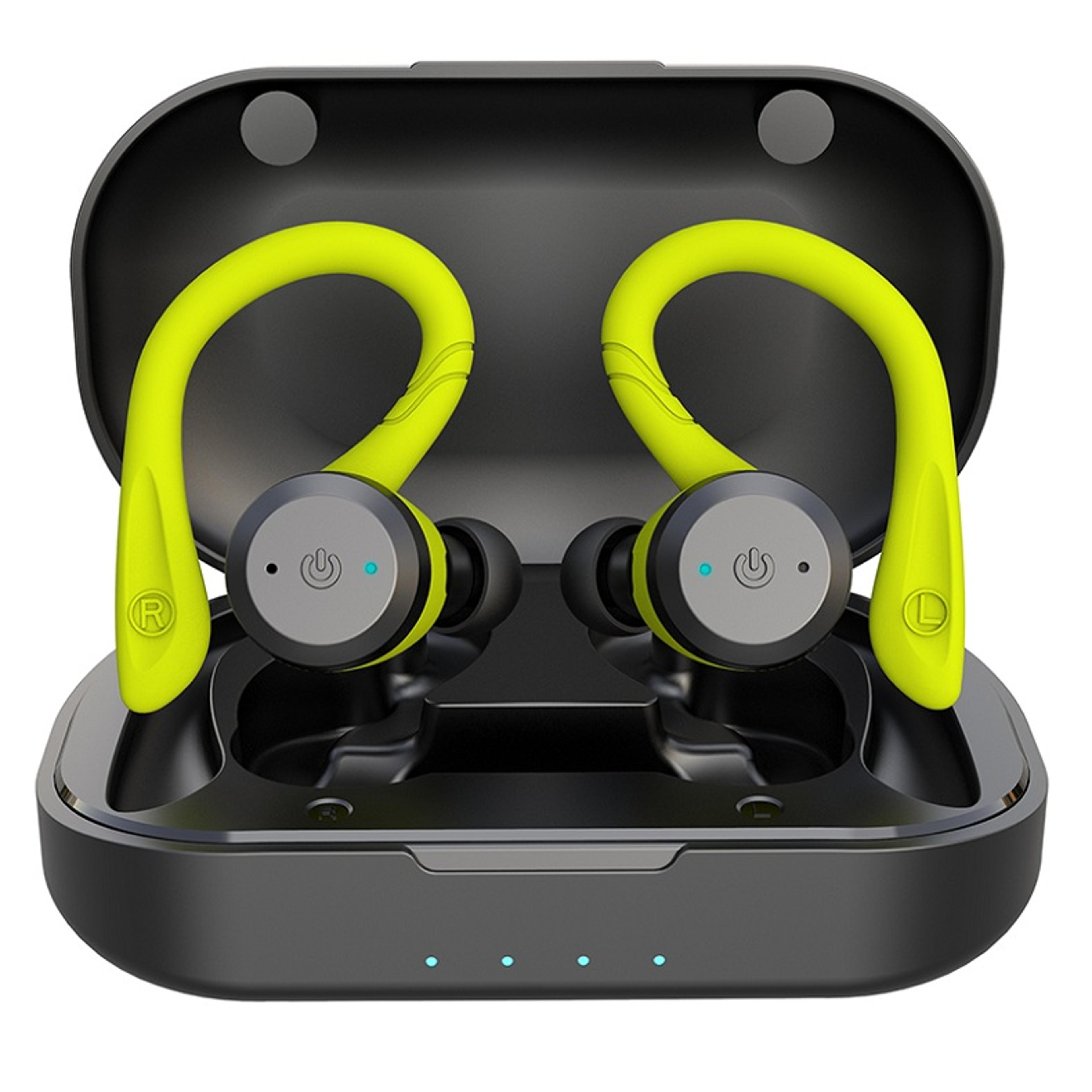 bluetooth wireless earbuds tws sports waterproof headphones with mic and charging case