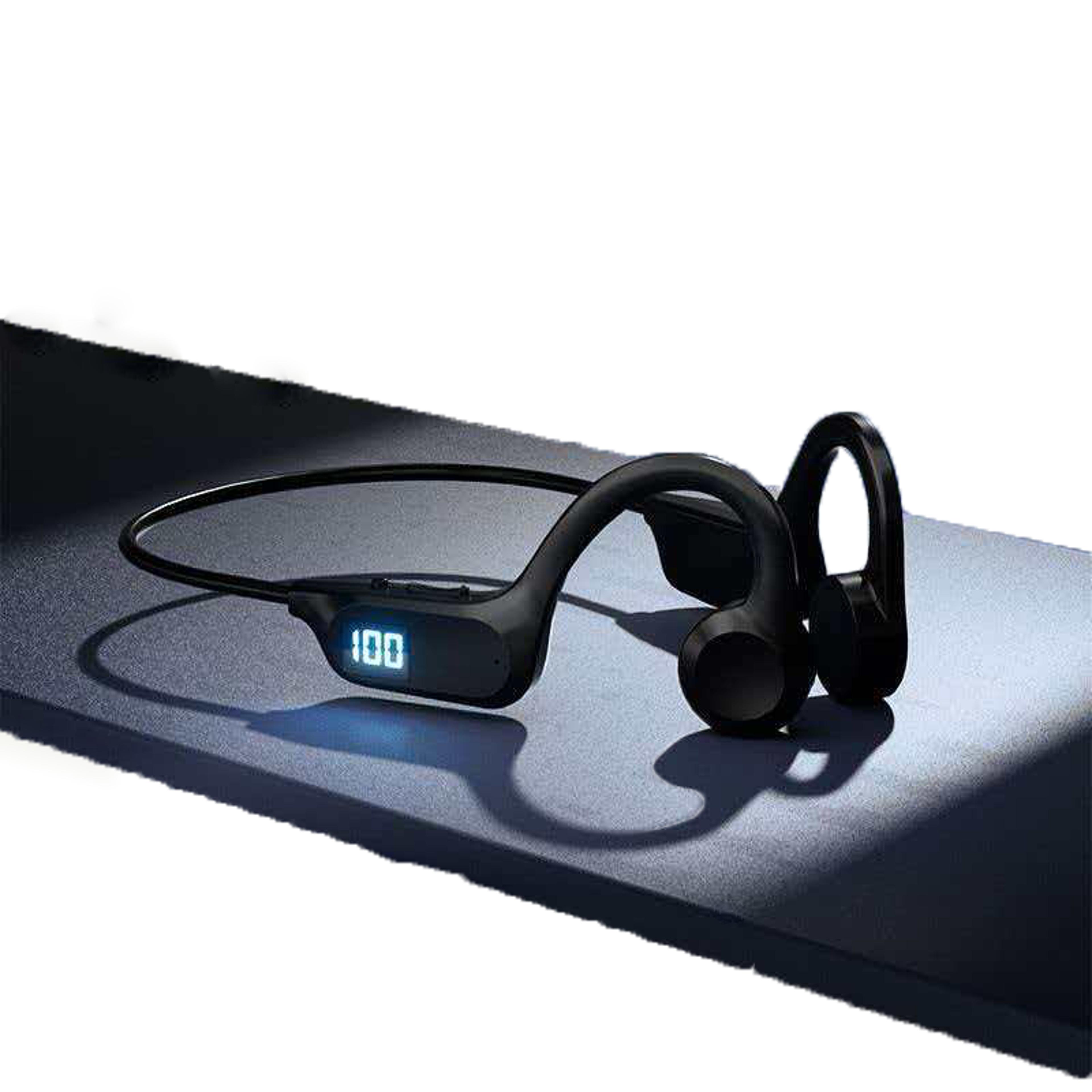 bone conduction headphones waterproof bluetooth swimming sports headset with mic