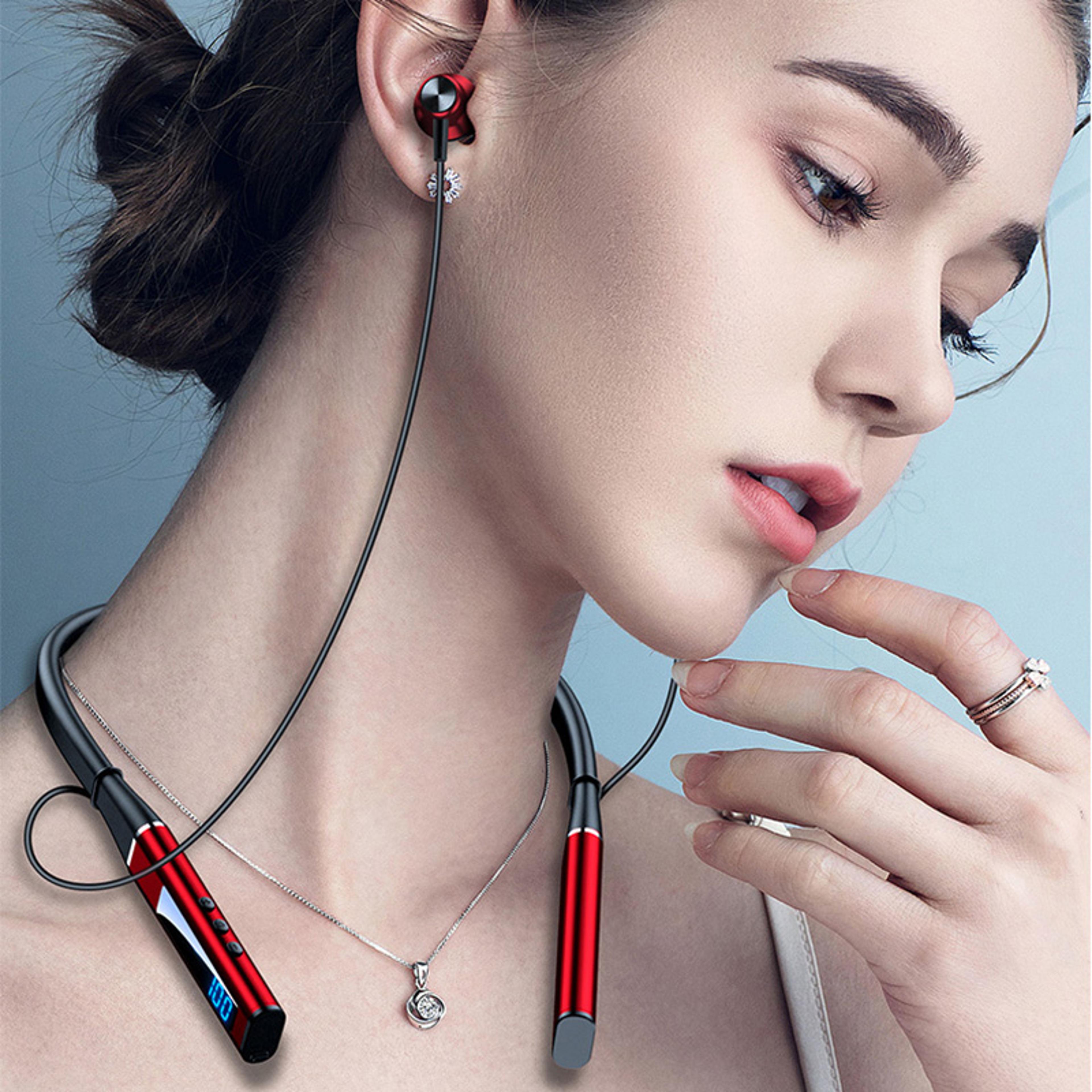 wireless bluetooth headphones noise cancelling hifi stereo sports headset with hd microphone
