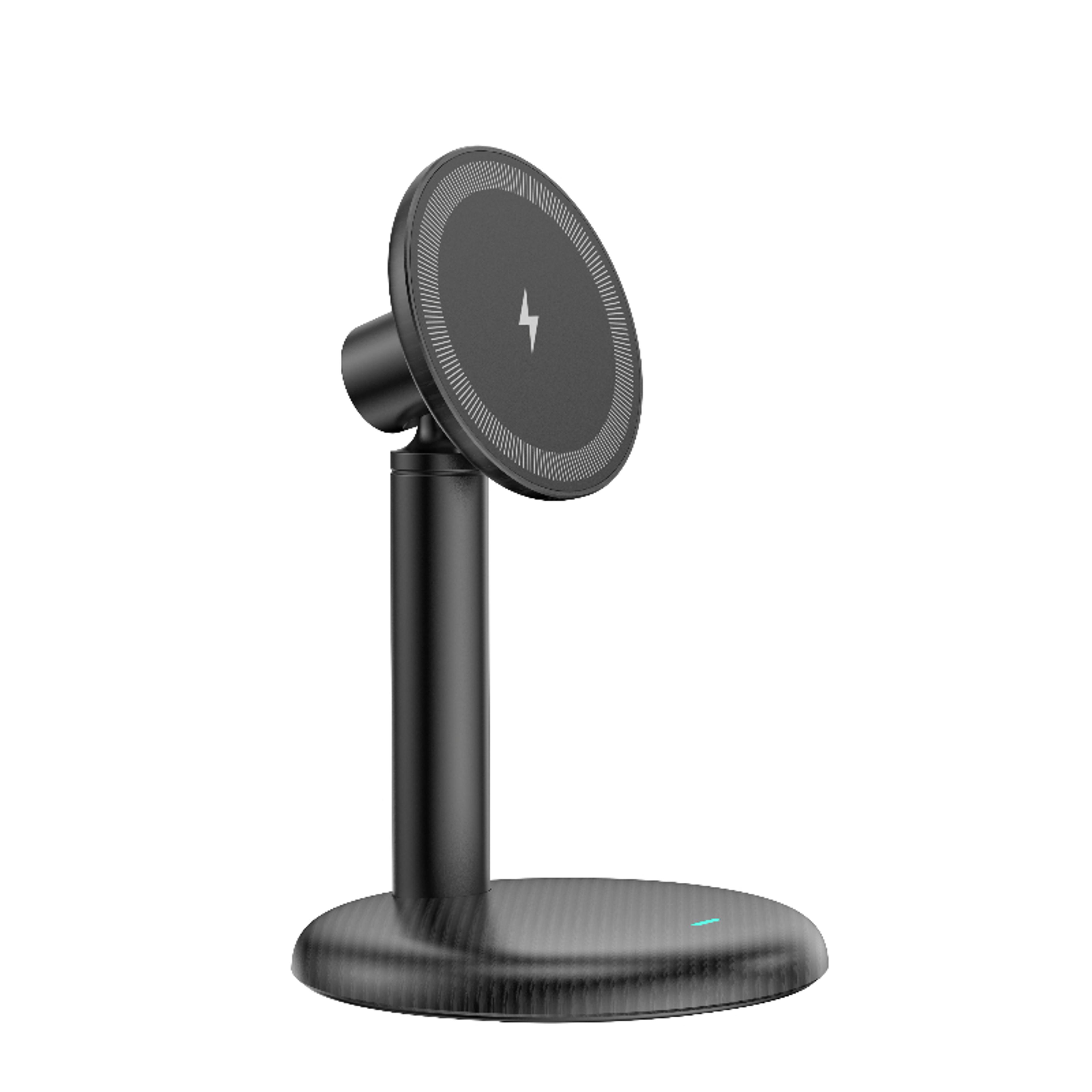 magnetic wireless charger stand fast charging dock for iphone samsung xiaomi