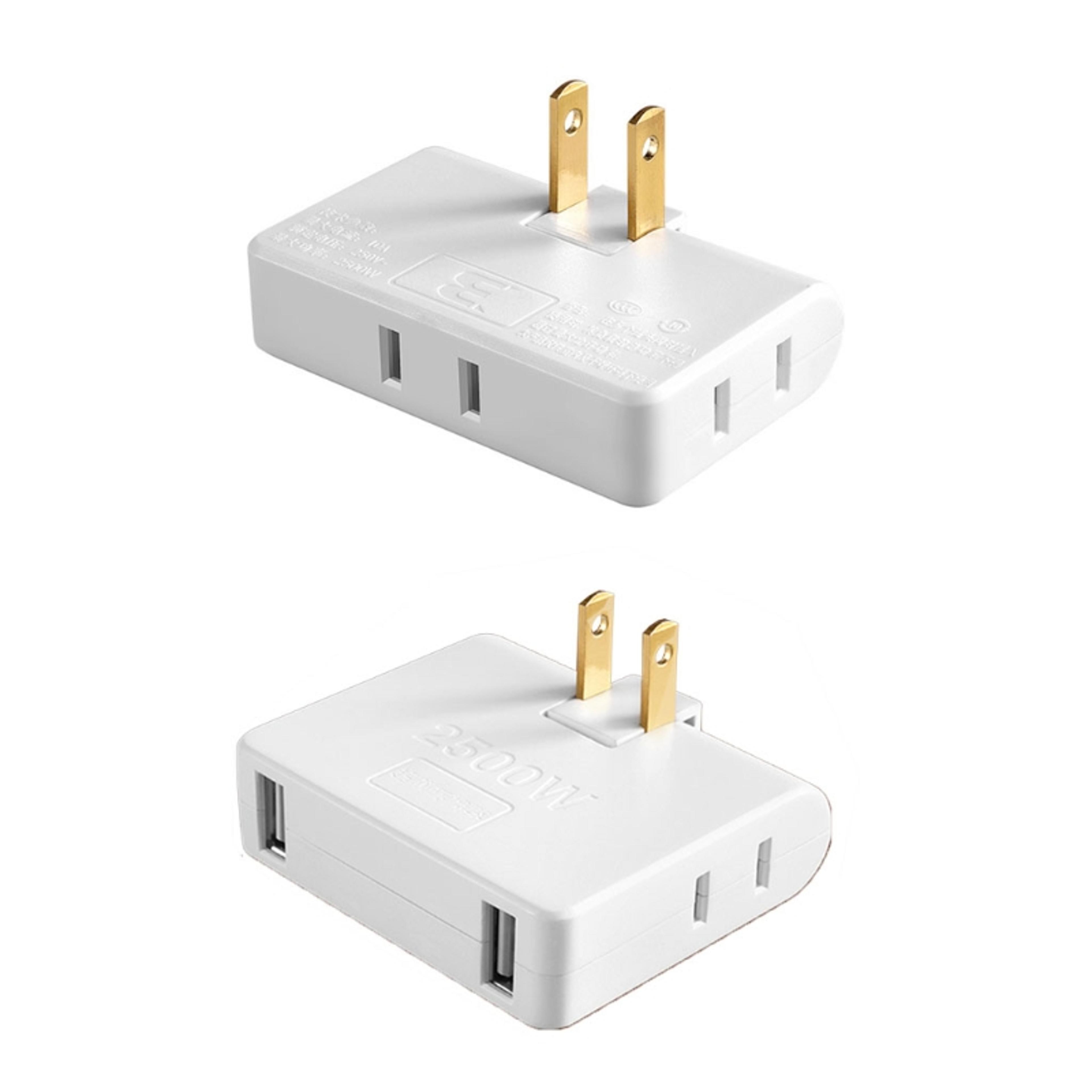 rotating plug adaptervoutlet wall outlet extender multi plug power splitter us socket