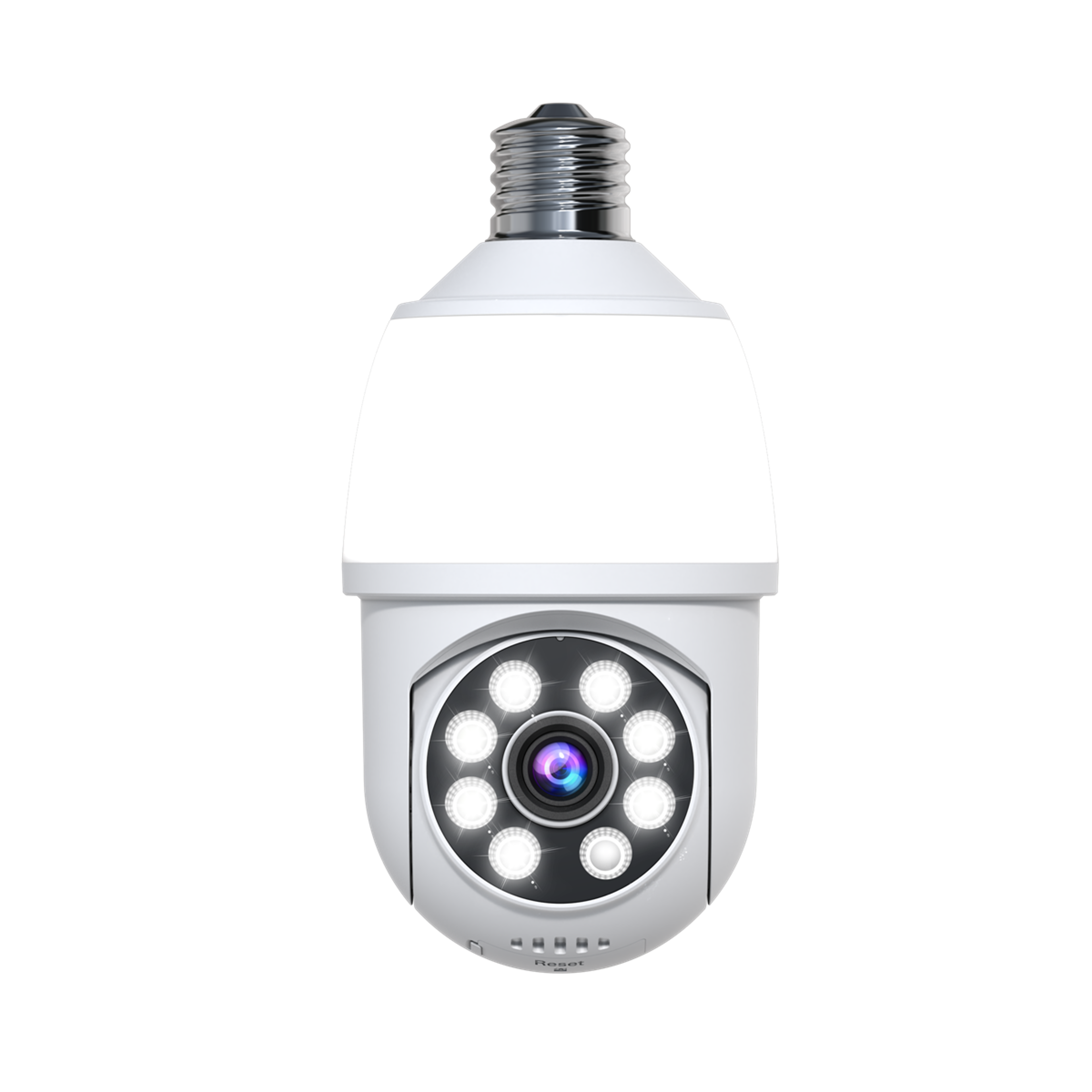security camera 3mp wifi light bulb ptz camera with ai motion detection and full color night vision