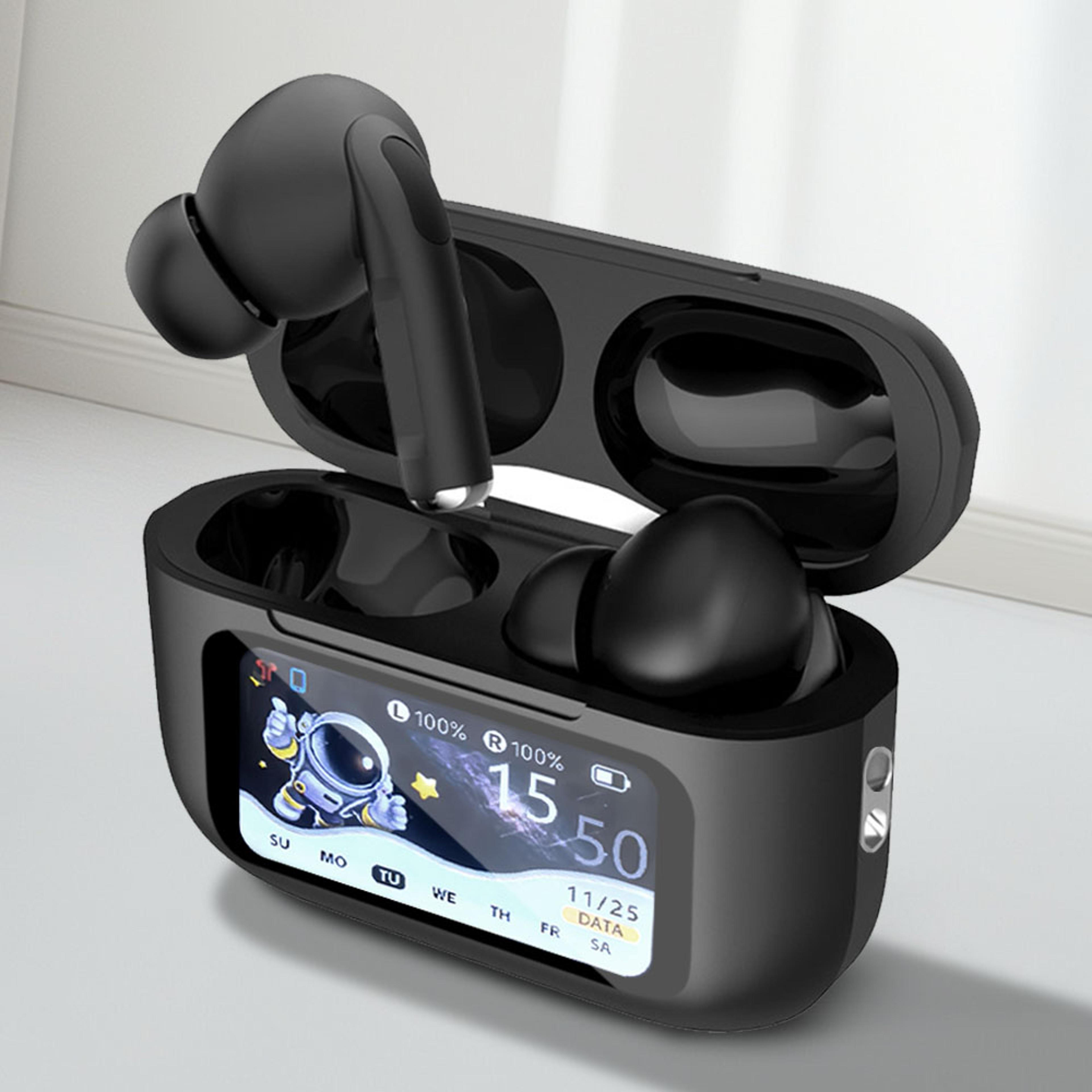 ai translation earbuds real time bluetooth translator headphones with touchscreen charging case
