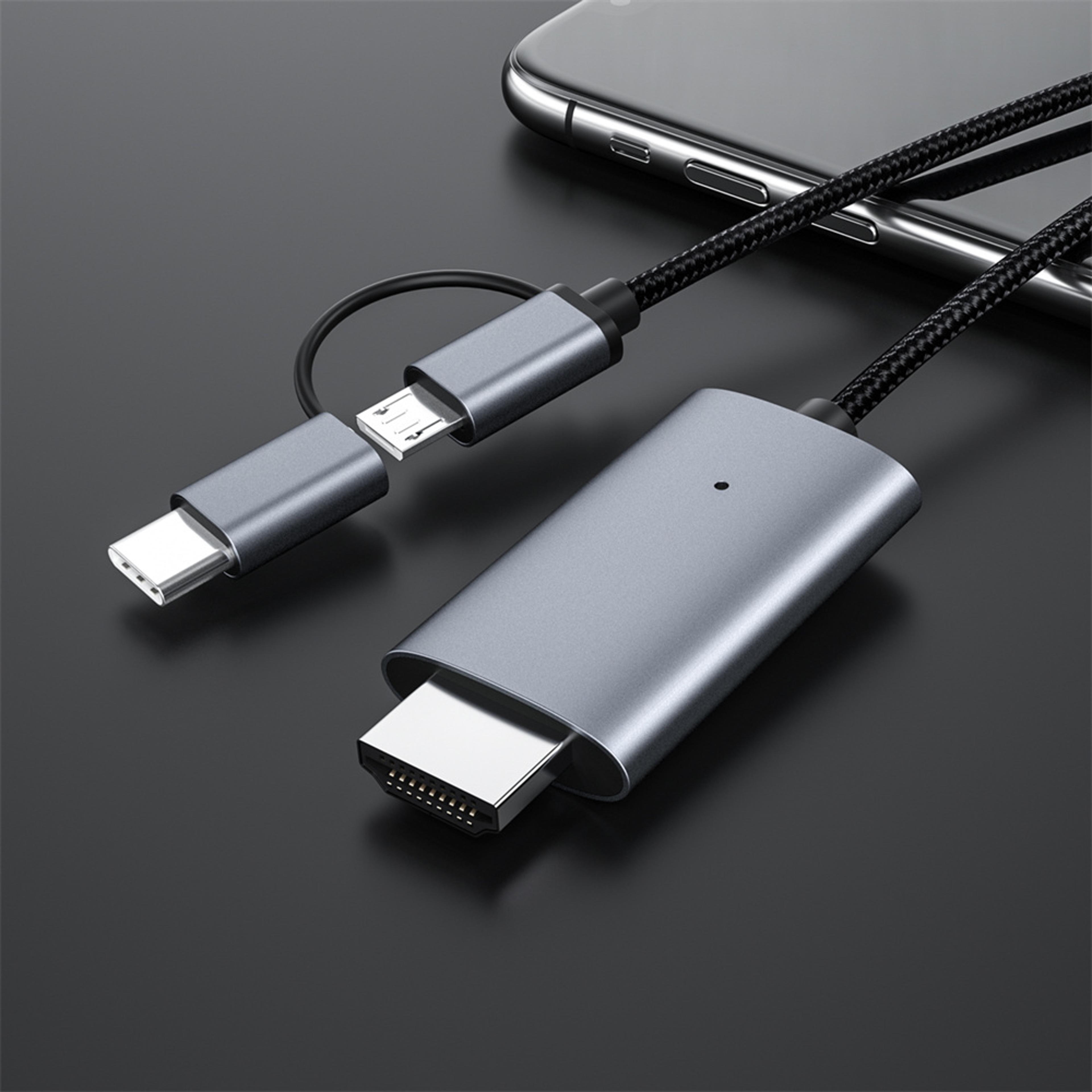usb c to hdmi cable hd adapter for android phones and tv display