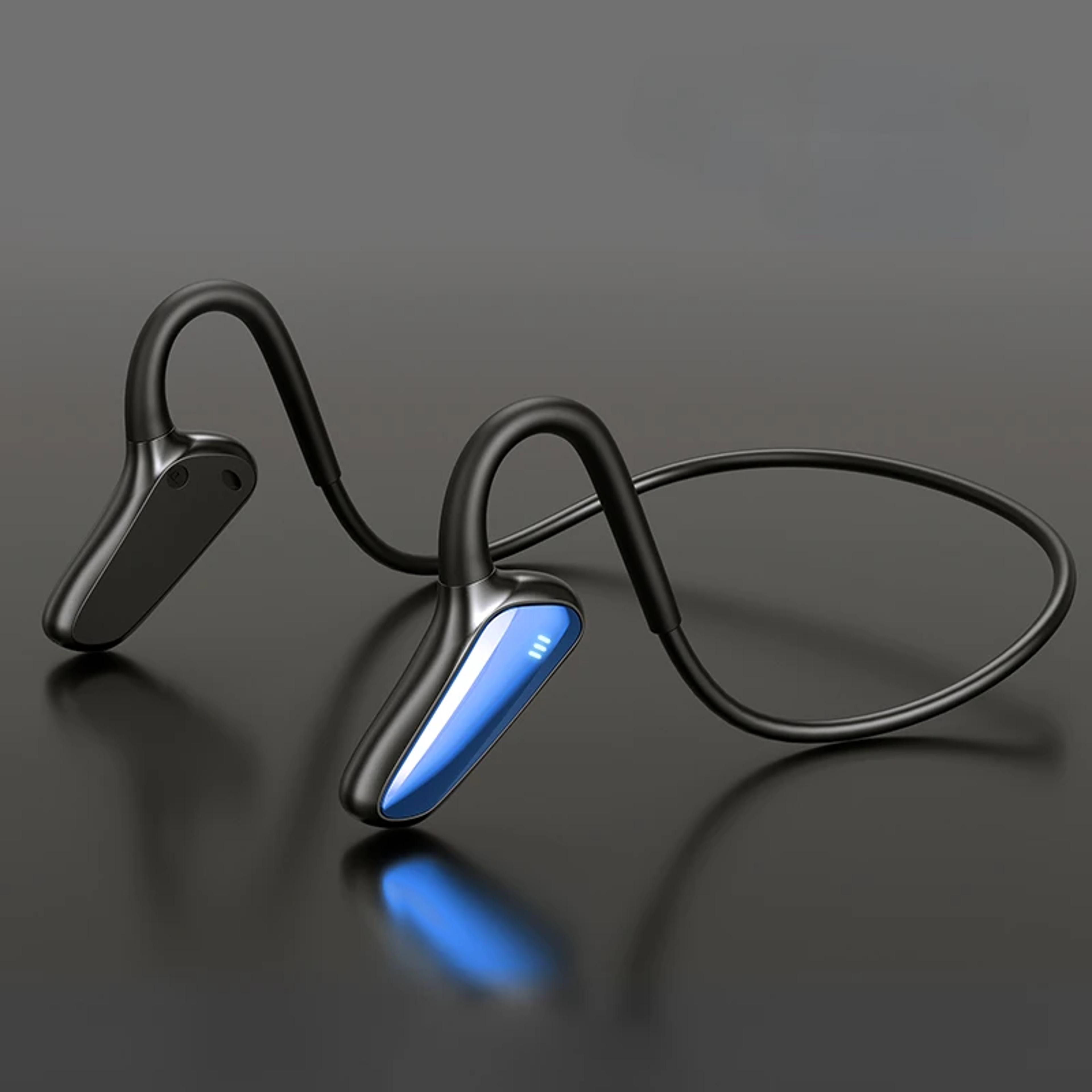 bone conduction headphones wireless sports bluetooth open ear waterproof headset