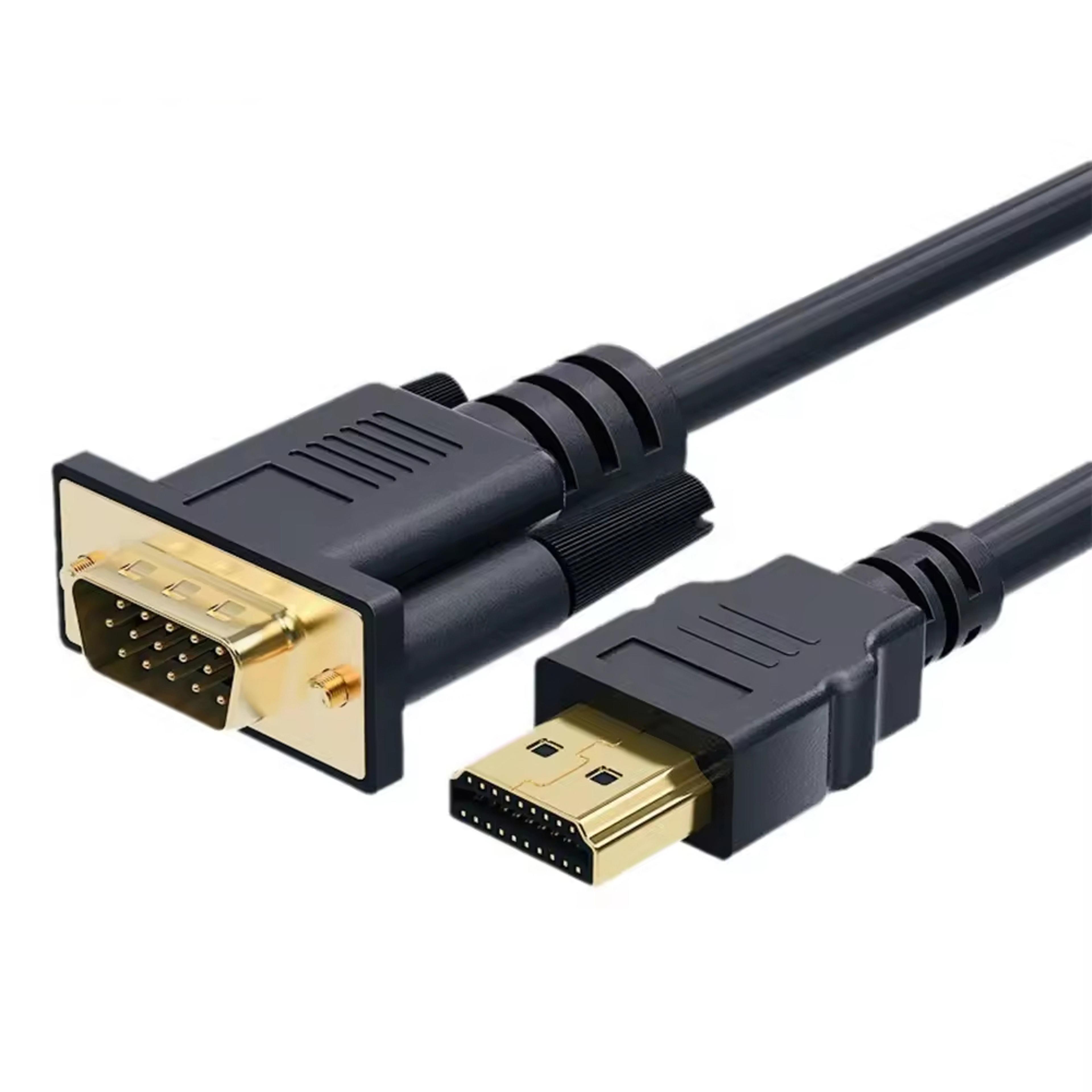 hdmi to vga adapter video converter cable for monitor projector pc laptop and xbox