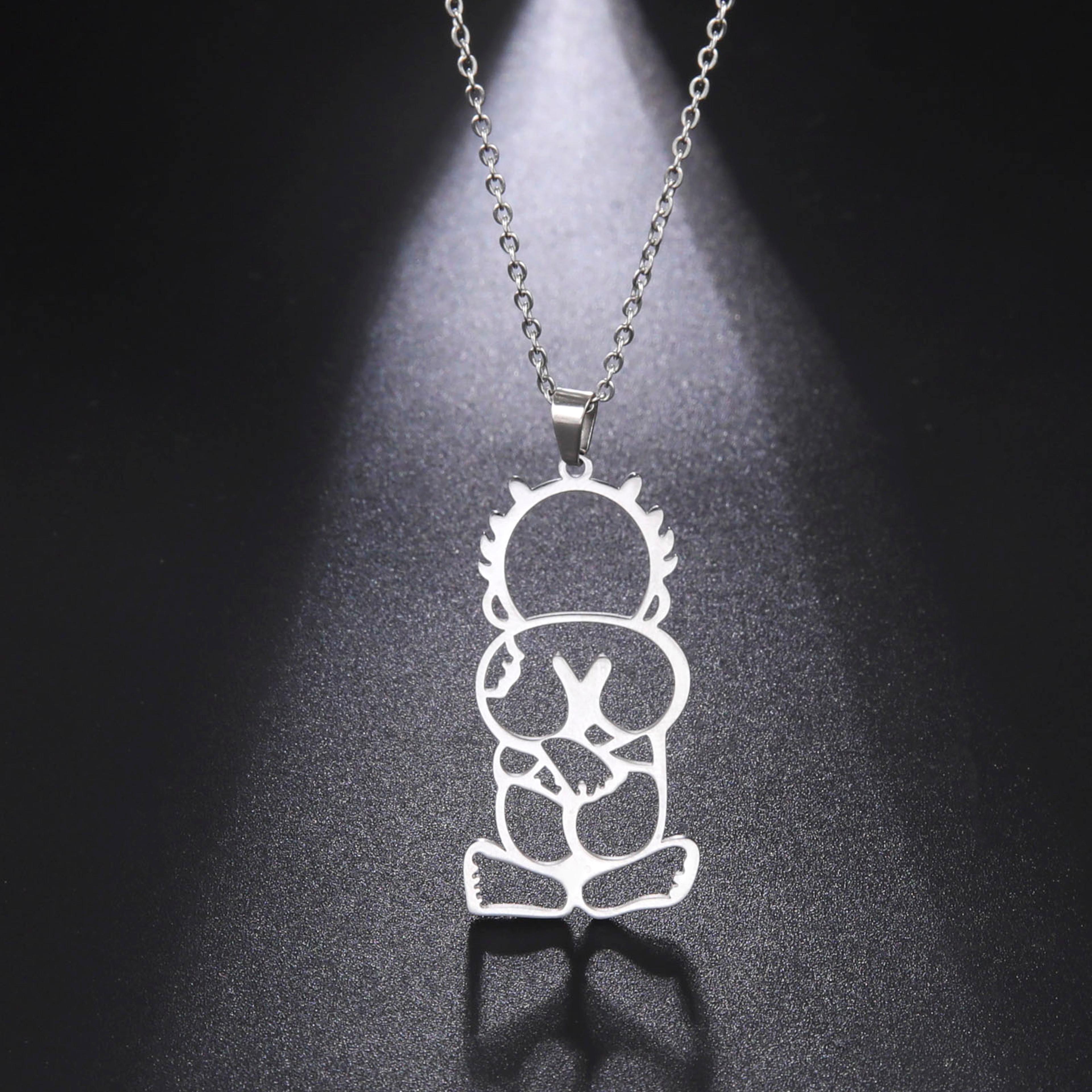 handala pendant necklace stainless steel pendant retro palestinian necklace for men & women
