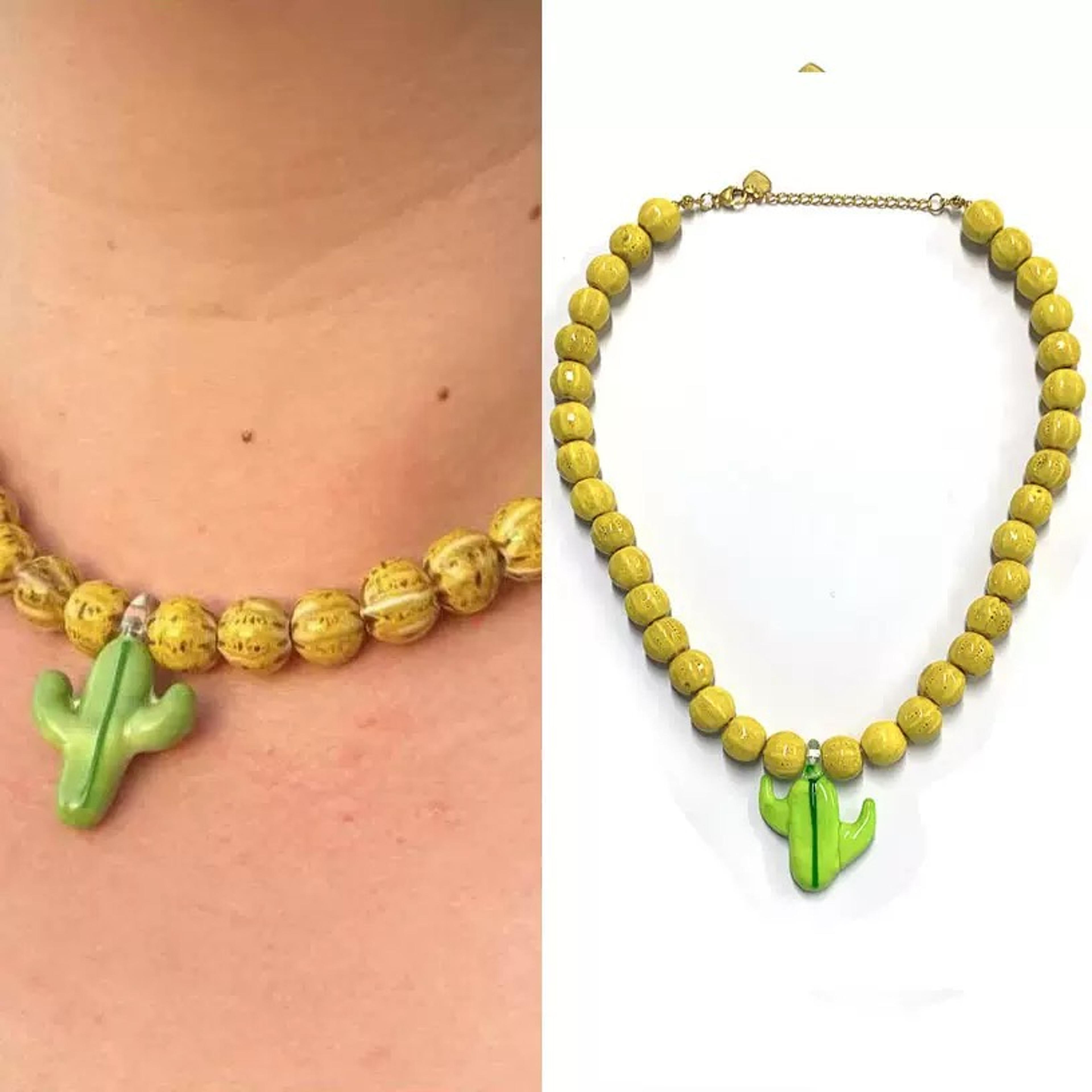 colorful fish pendant necklace with glass beads ocean jewelry for women summer gift