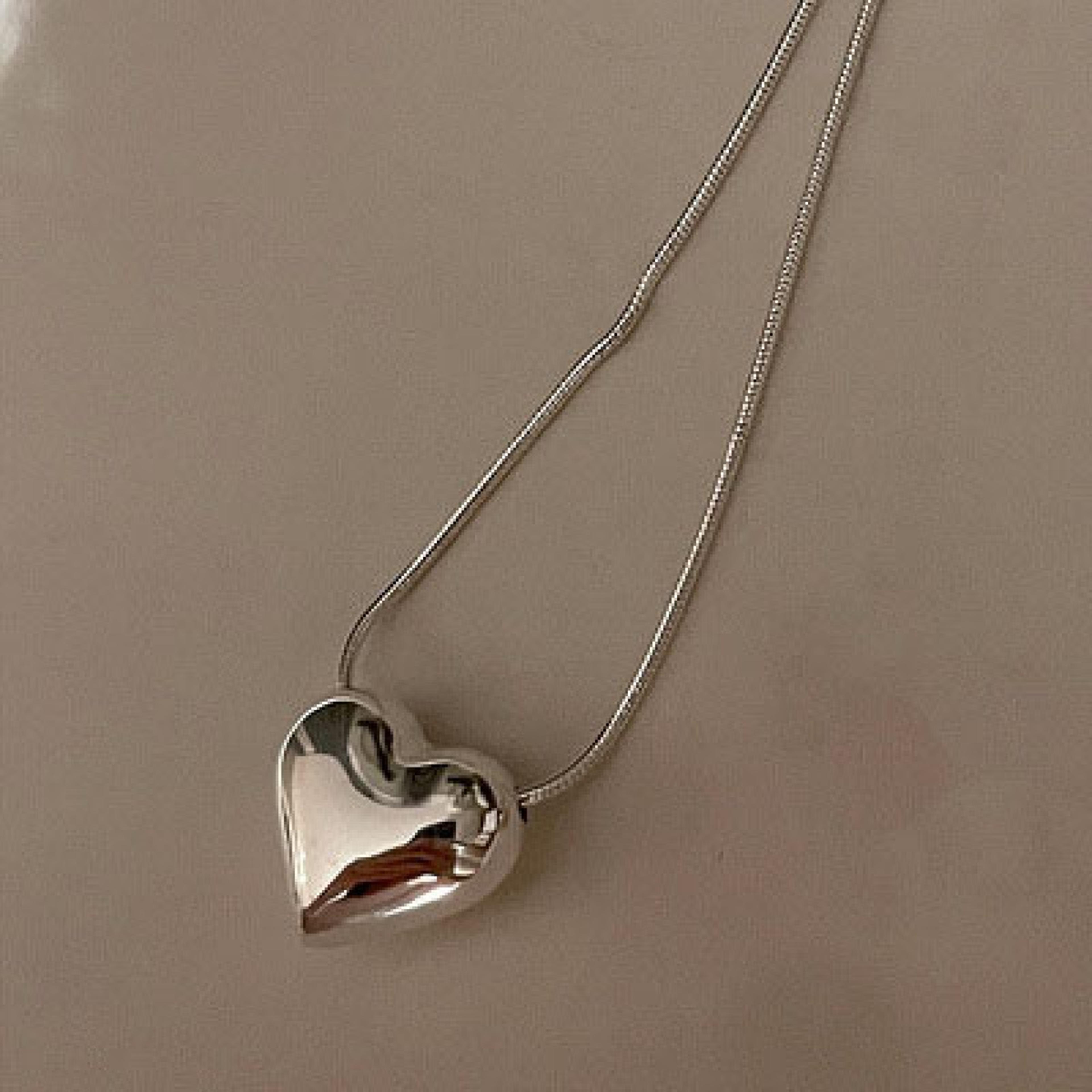 dainty heart pendant necklace for women minimalist thin chain jewelry